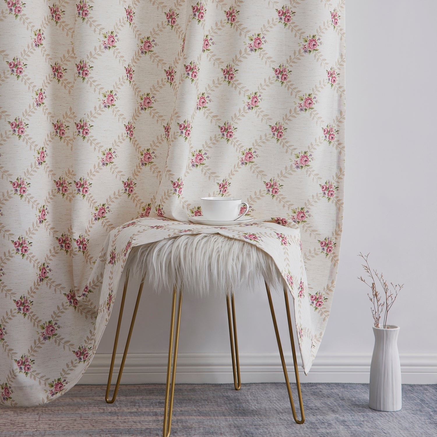 Morgan Floral Grommet Curtains