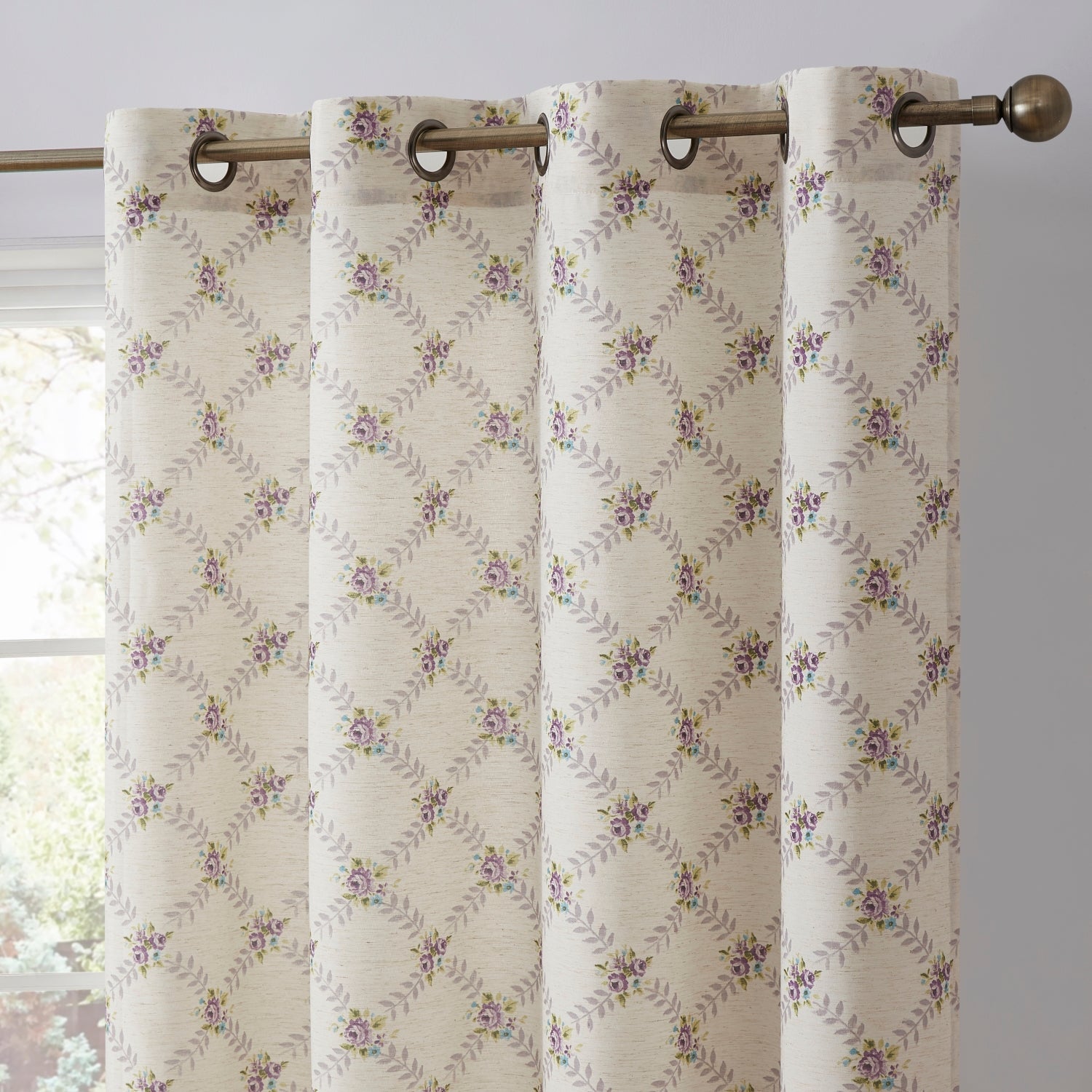 Morgan Floral Grommet Curtains