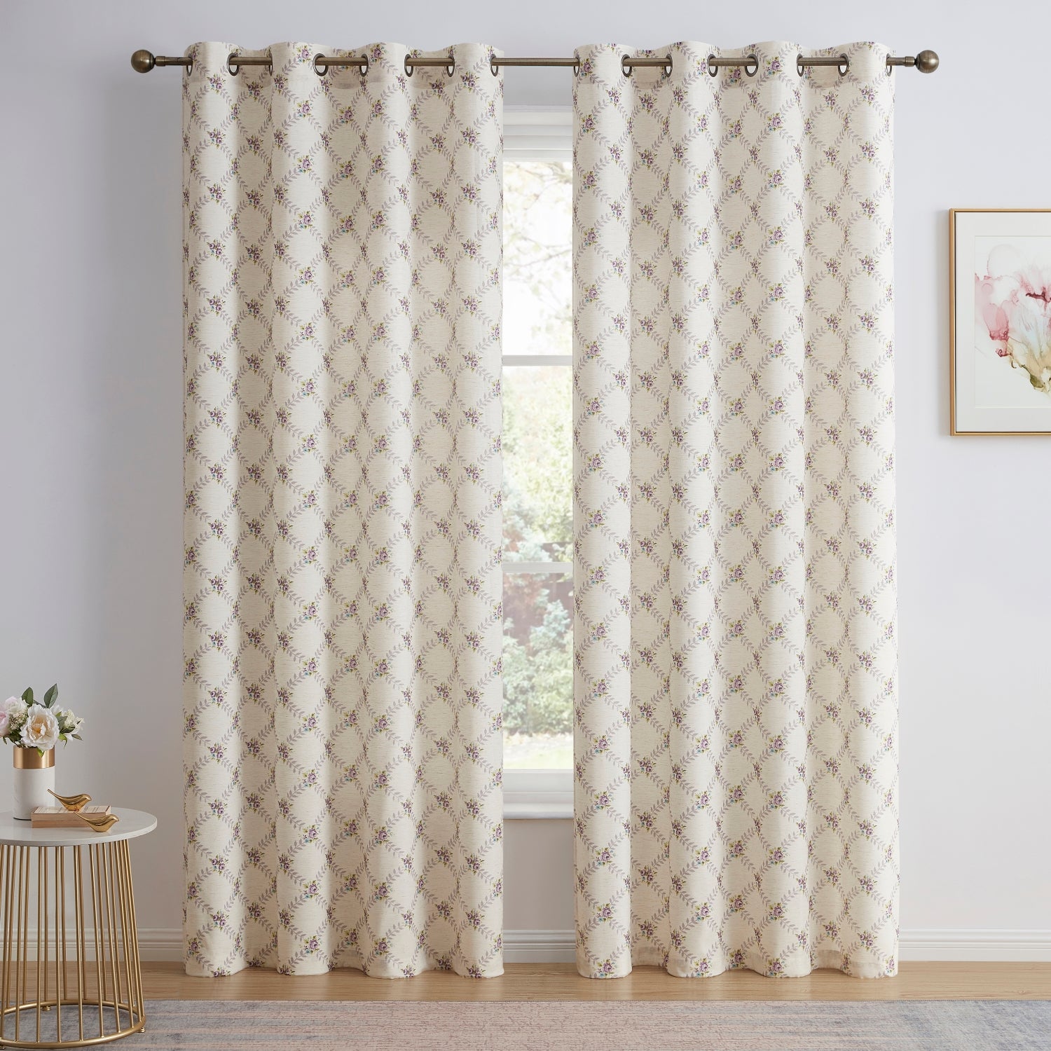 Morgan Floral Grommet Curtains