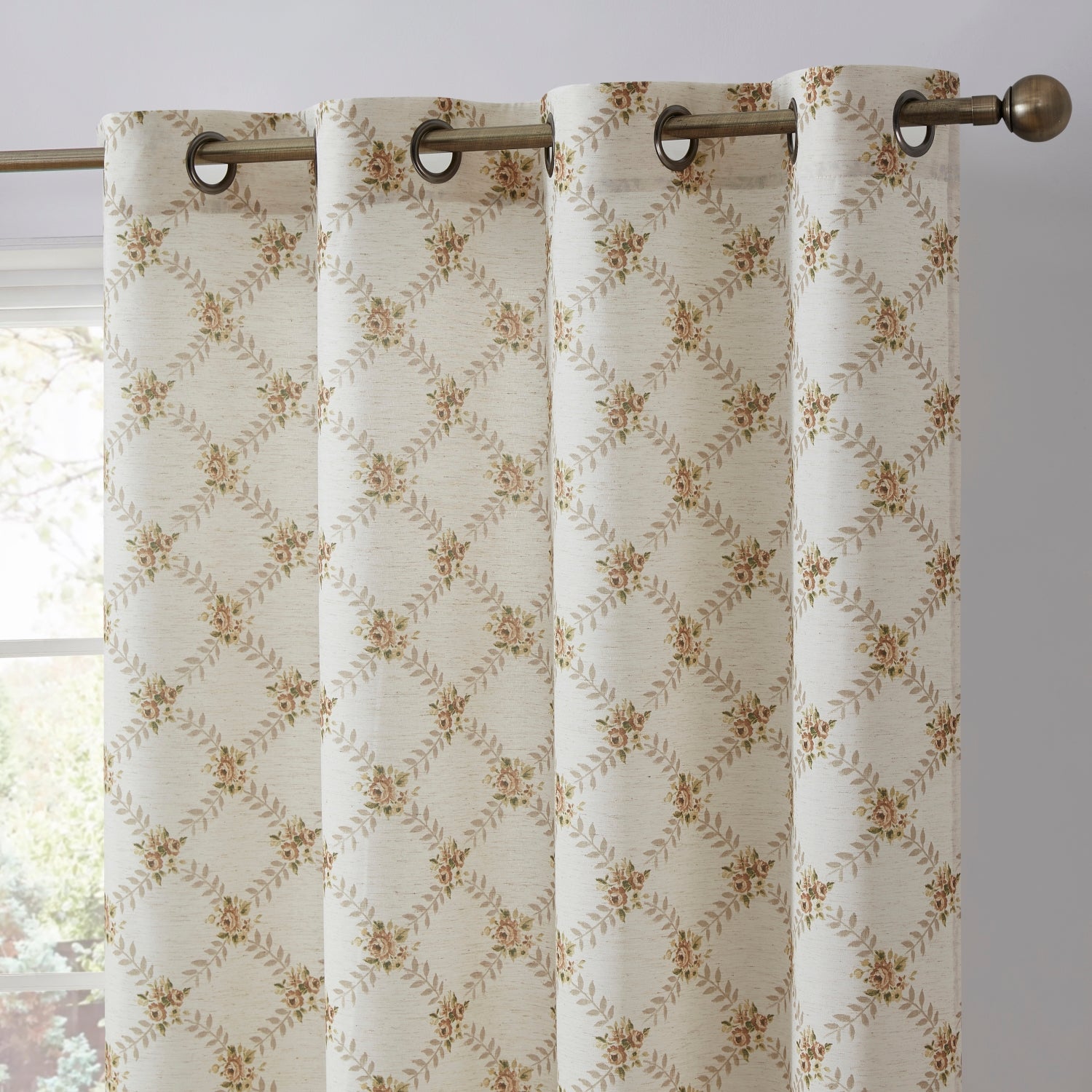 Morgan Floral Grommet Curtains