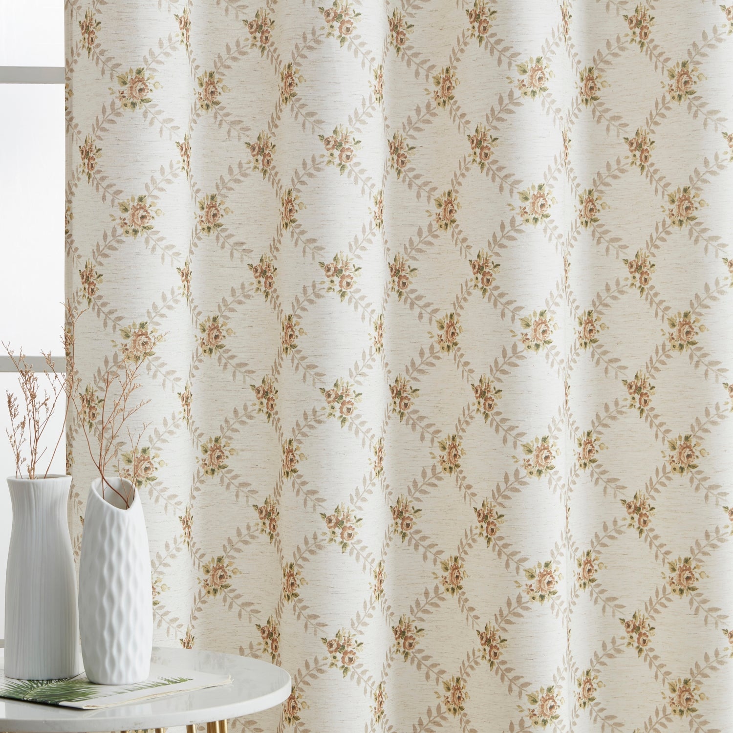 Morgan Floral Grommet Curtains