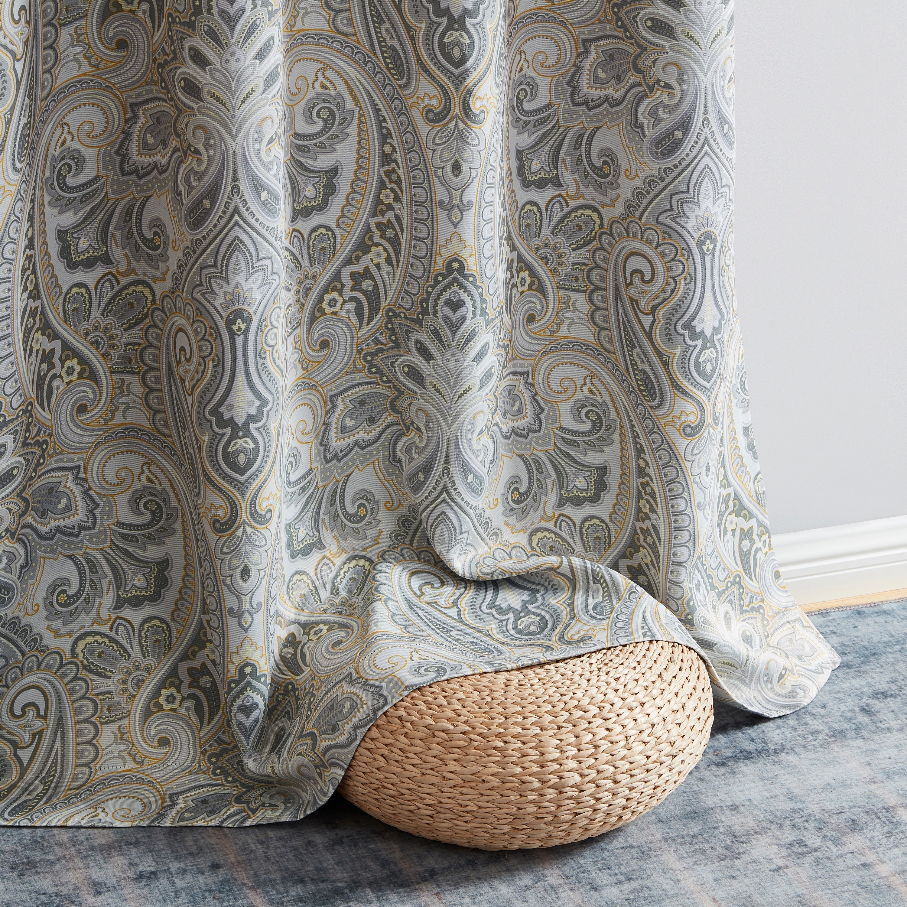 Paris Paisley Room Darkening Grommet Panels