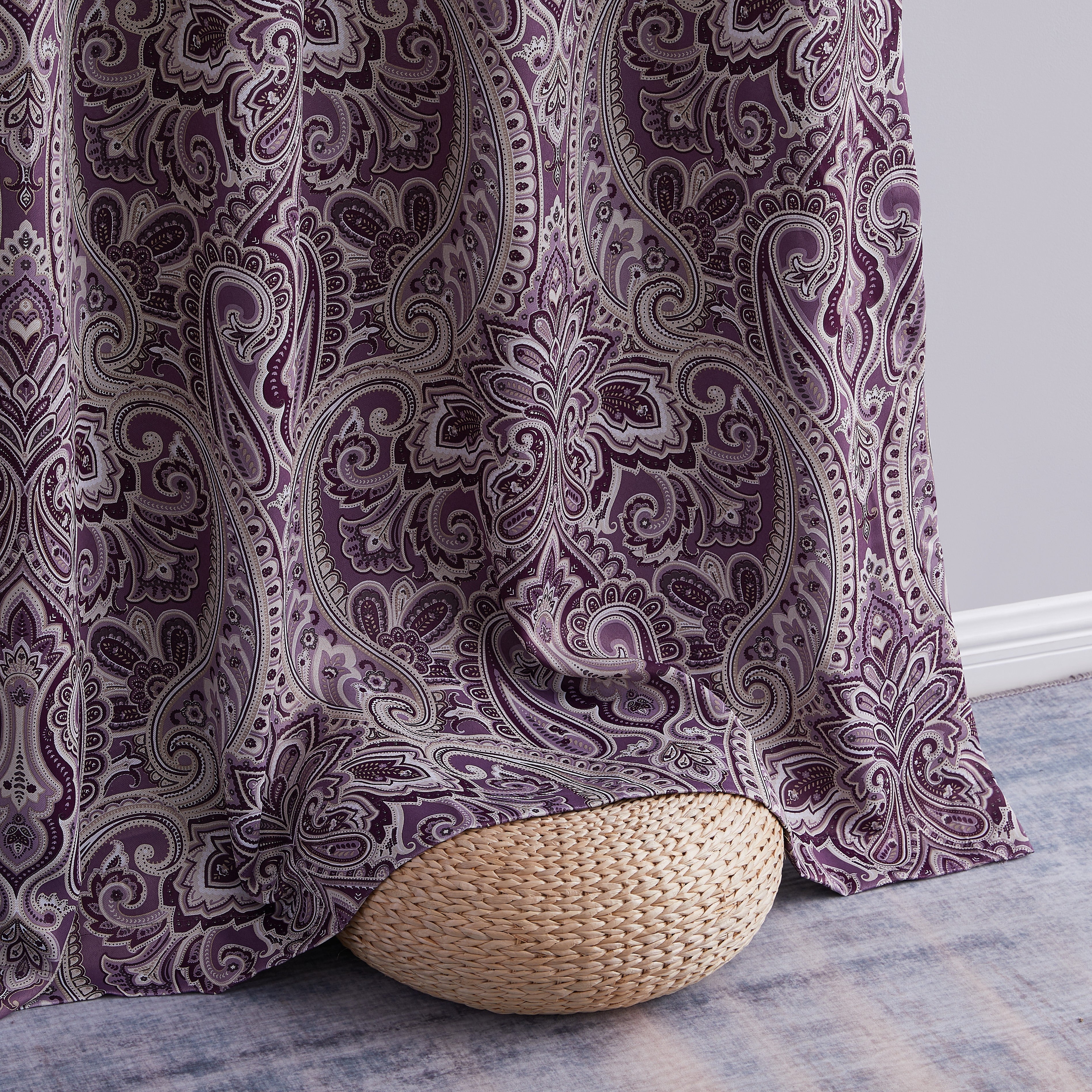Paris Paisley Room Darkening Grommet Panels
