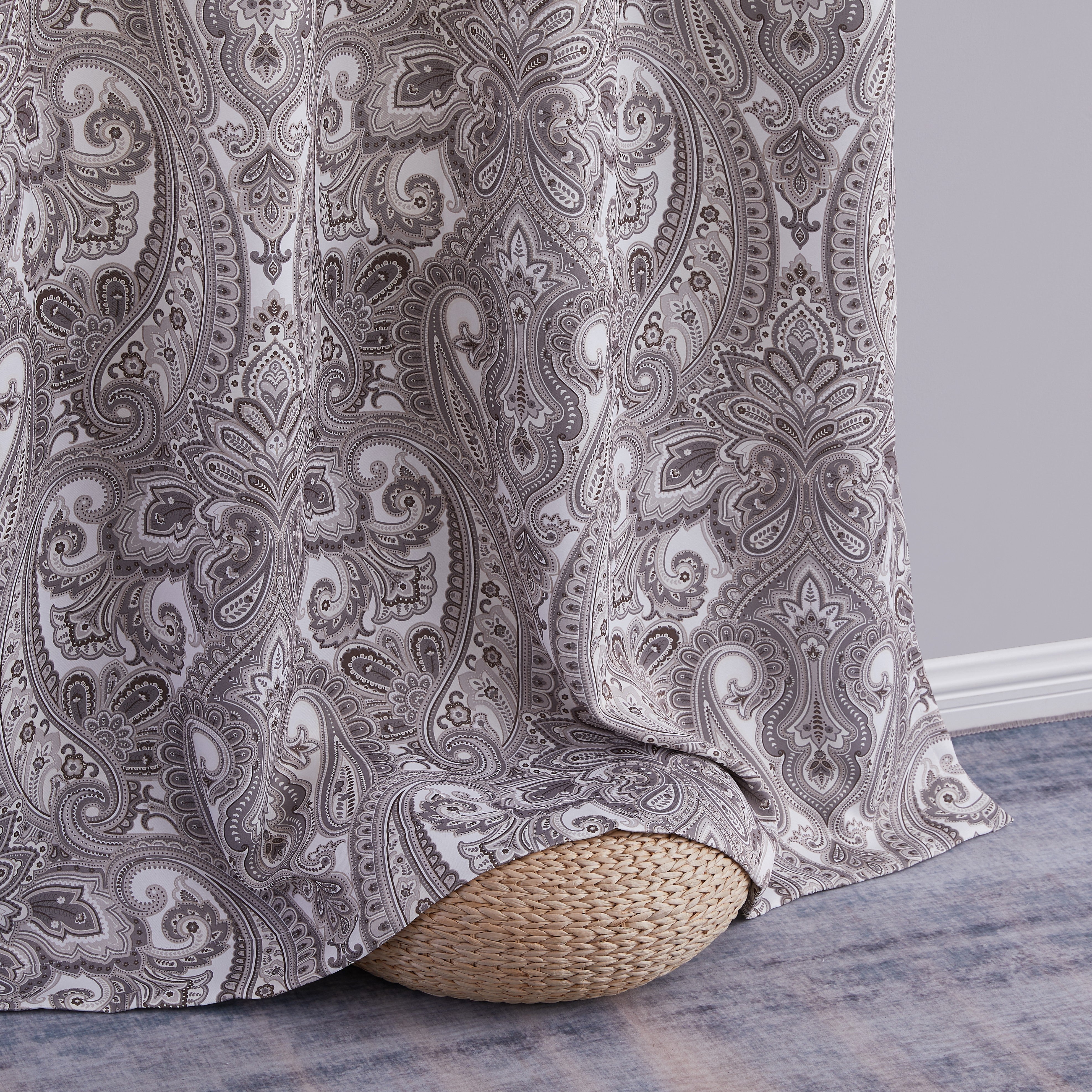 Paris Paisley Room Darkening Grommet Panels