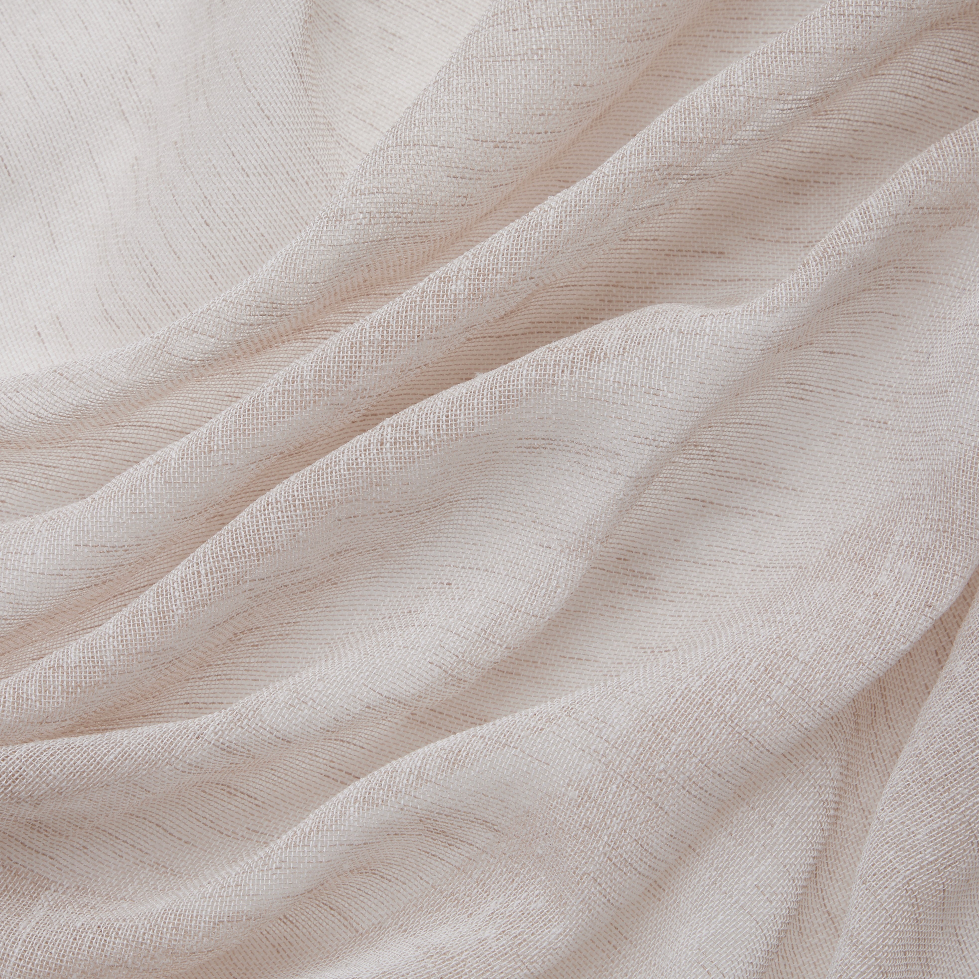 Penelope Faux Linen Sheer Curtain Panels