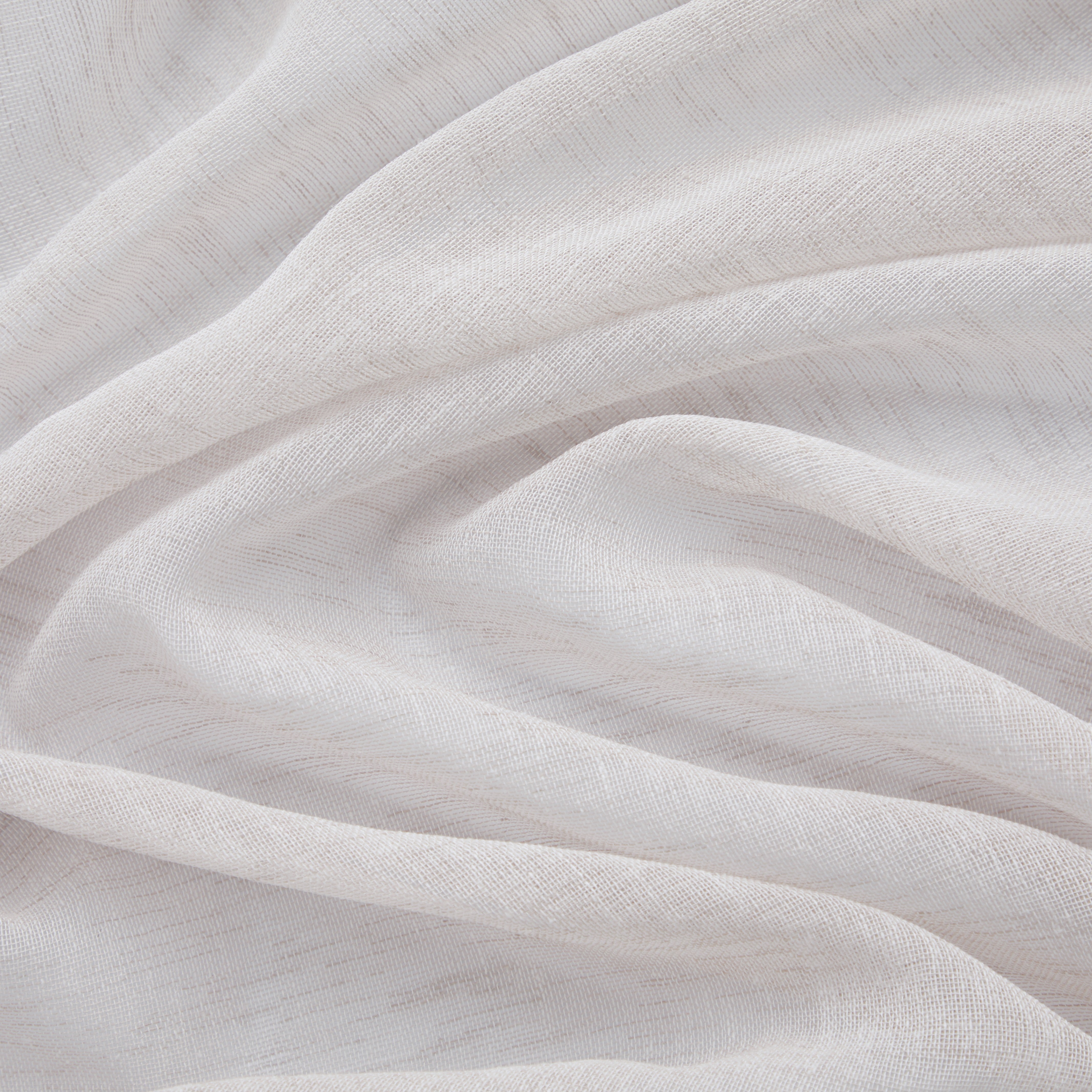 Penelope Faux Linen Sheer Curtain Panels