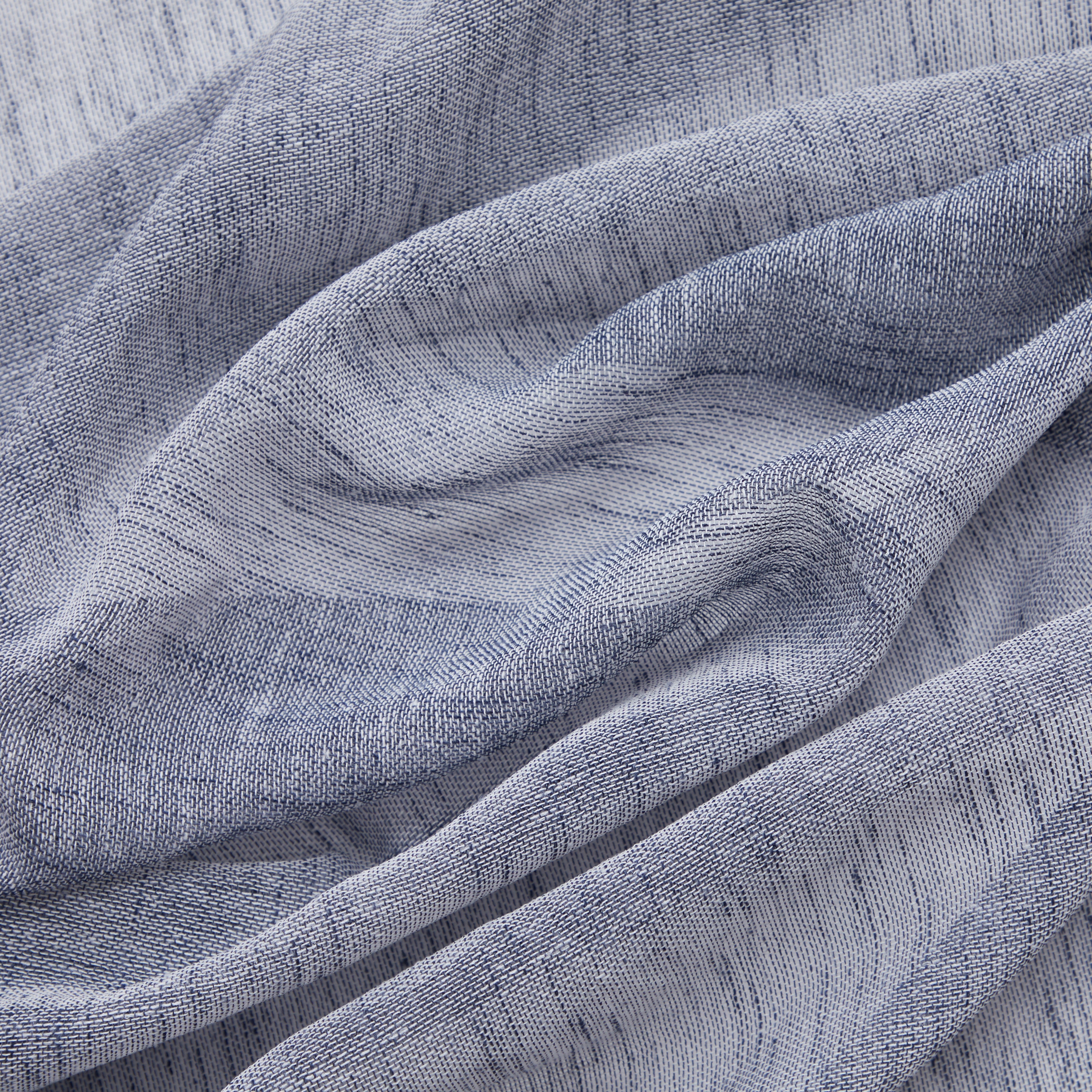 Penelope Faux Linen Sheer Curtain Panels