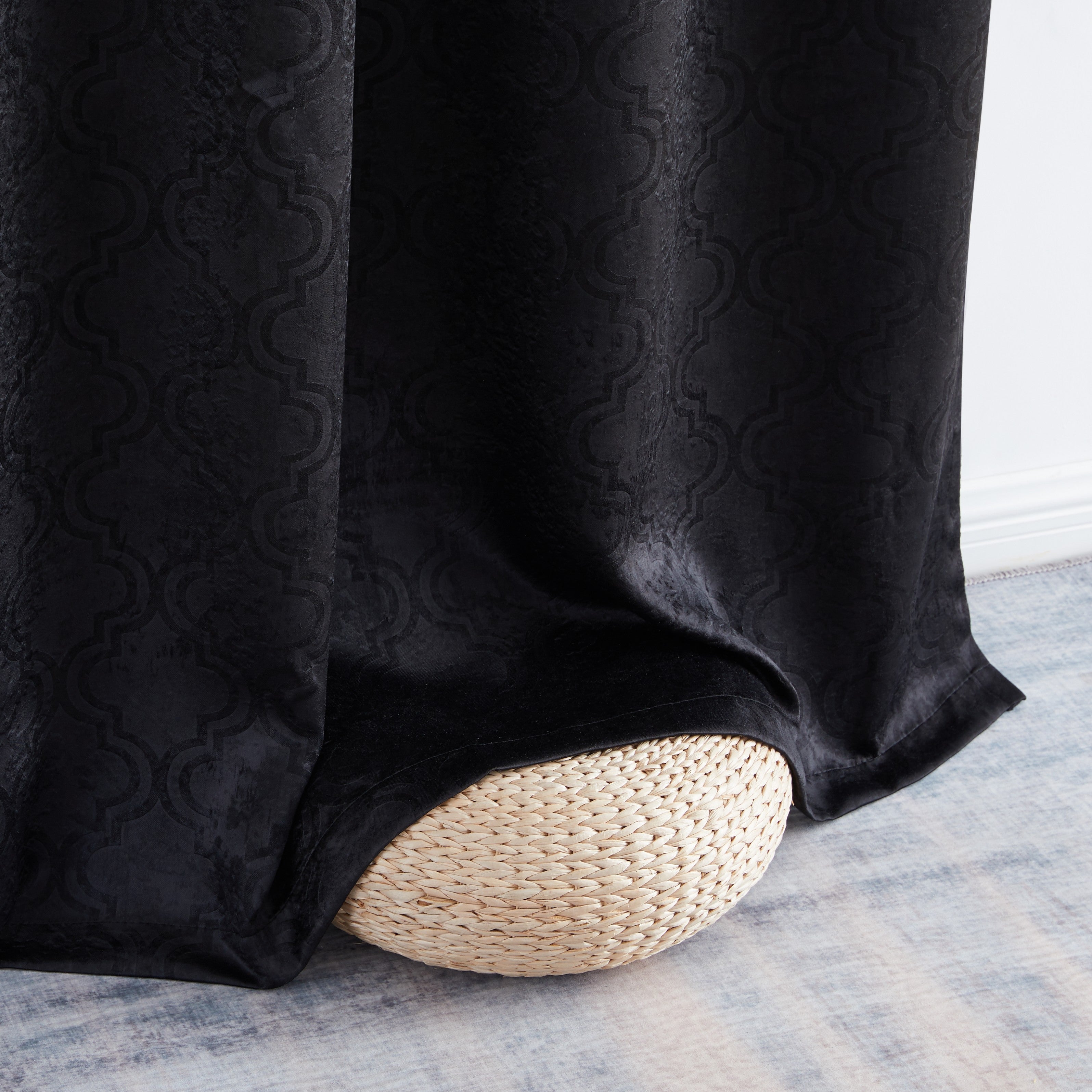 Redmont Lattice Room Darkening Grommet Curtain Panels