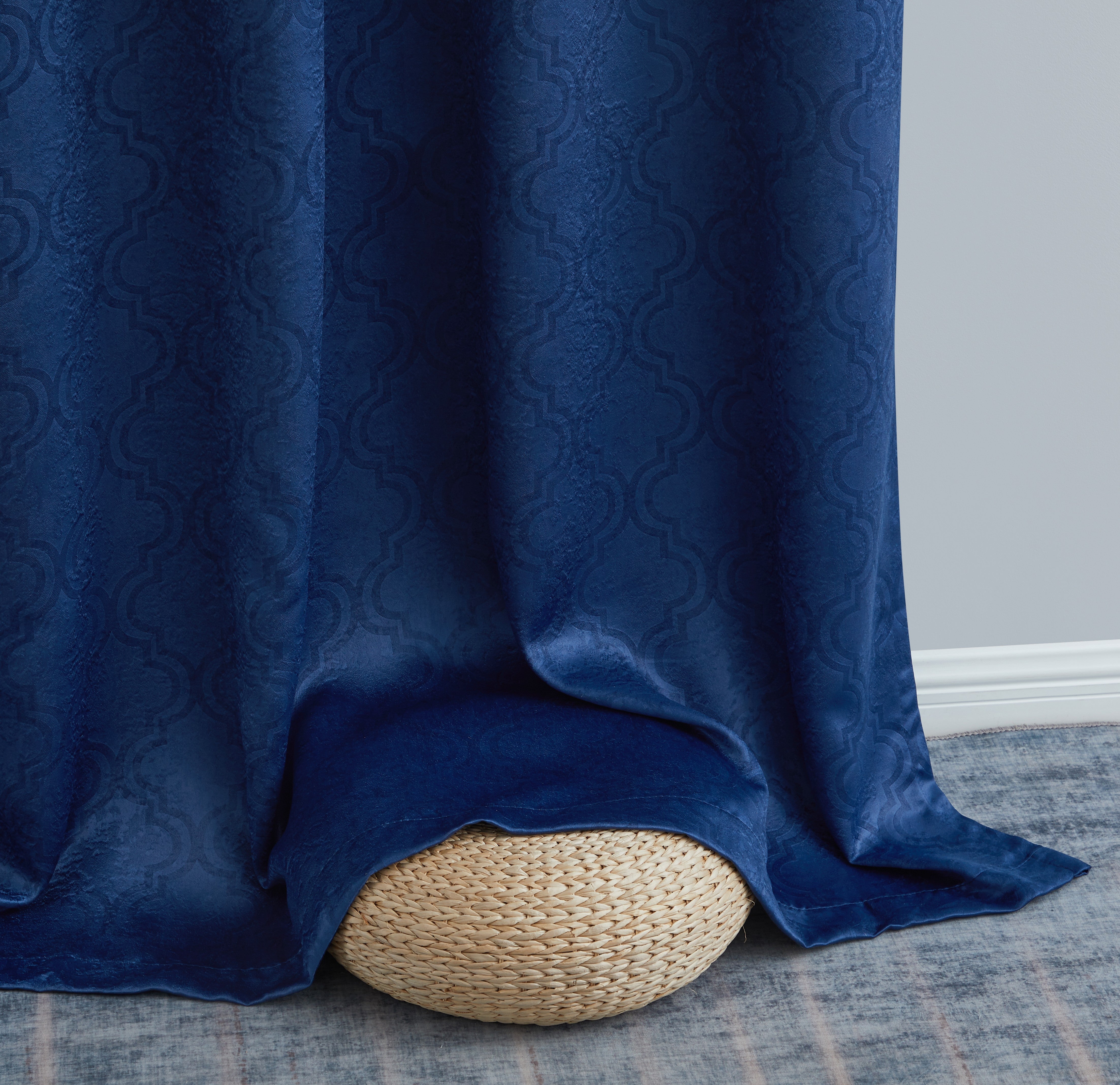 Redmont Lattice Room Darkening Grommet Curtain Panels