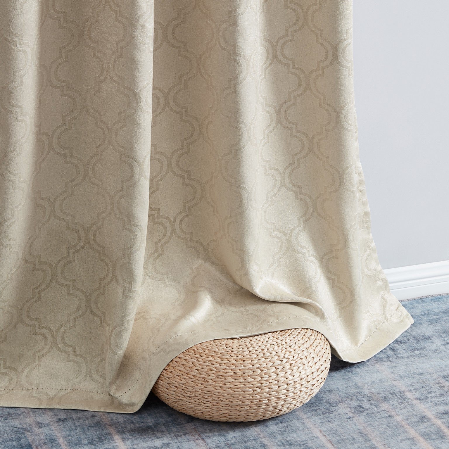 Redmont Lattice Room Darkening Grommet Curtain Panels