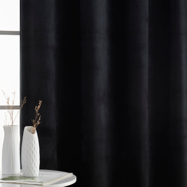 Lopez Velvet Back Tab Rod Pocket Curtain Panels