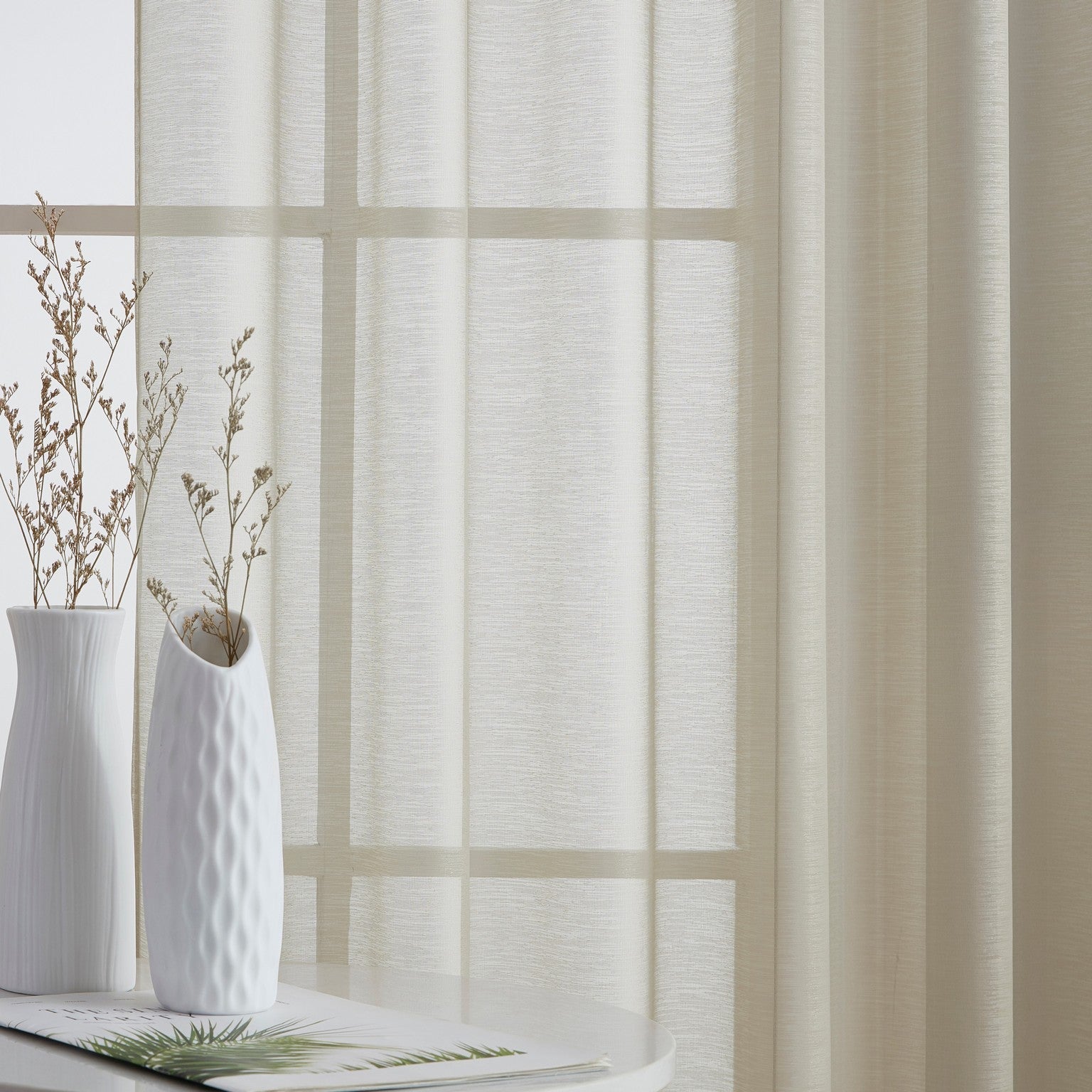Addison Semi-Sheer Tab Top Curtain Panels