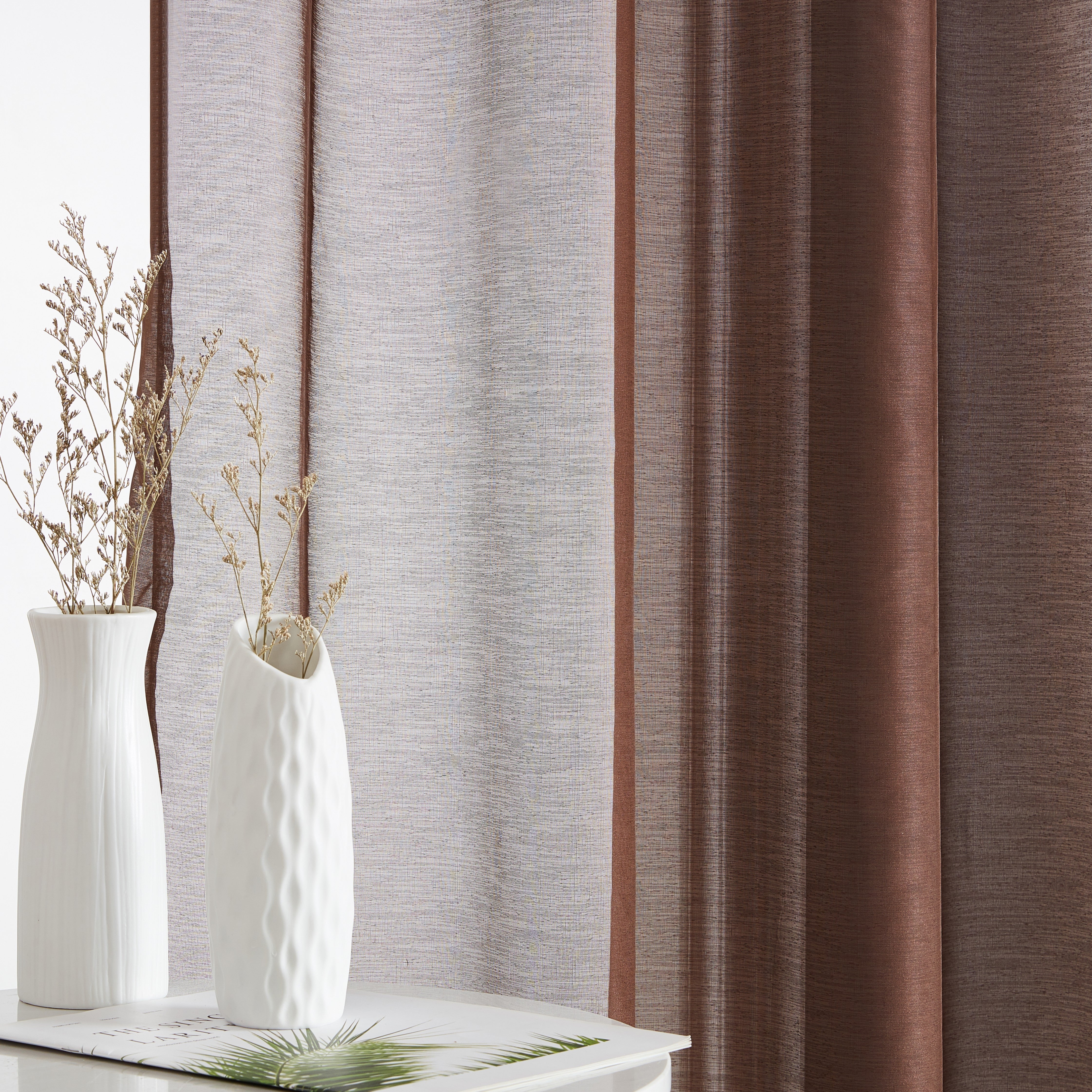 Addison Semi-Sheer Tab Top Curtain Panels