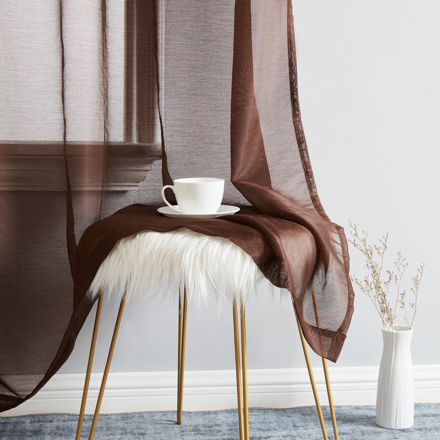 Addison Semi-Sheer Tab Top Curtain Panels