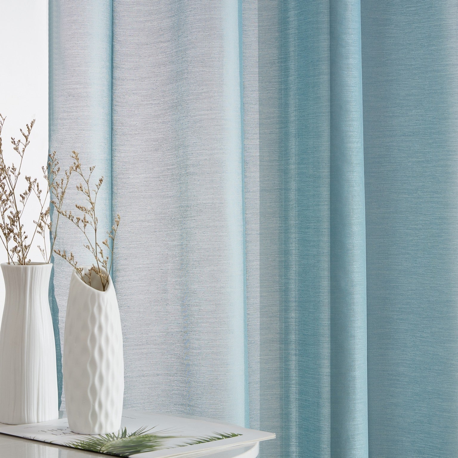 Addison Semi-Sheer Tab Top Curtain Panels