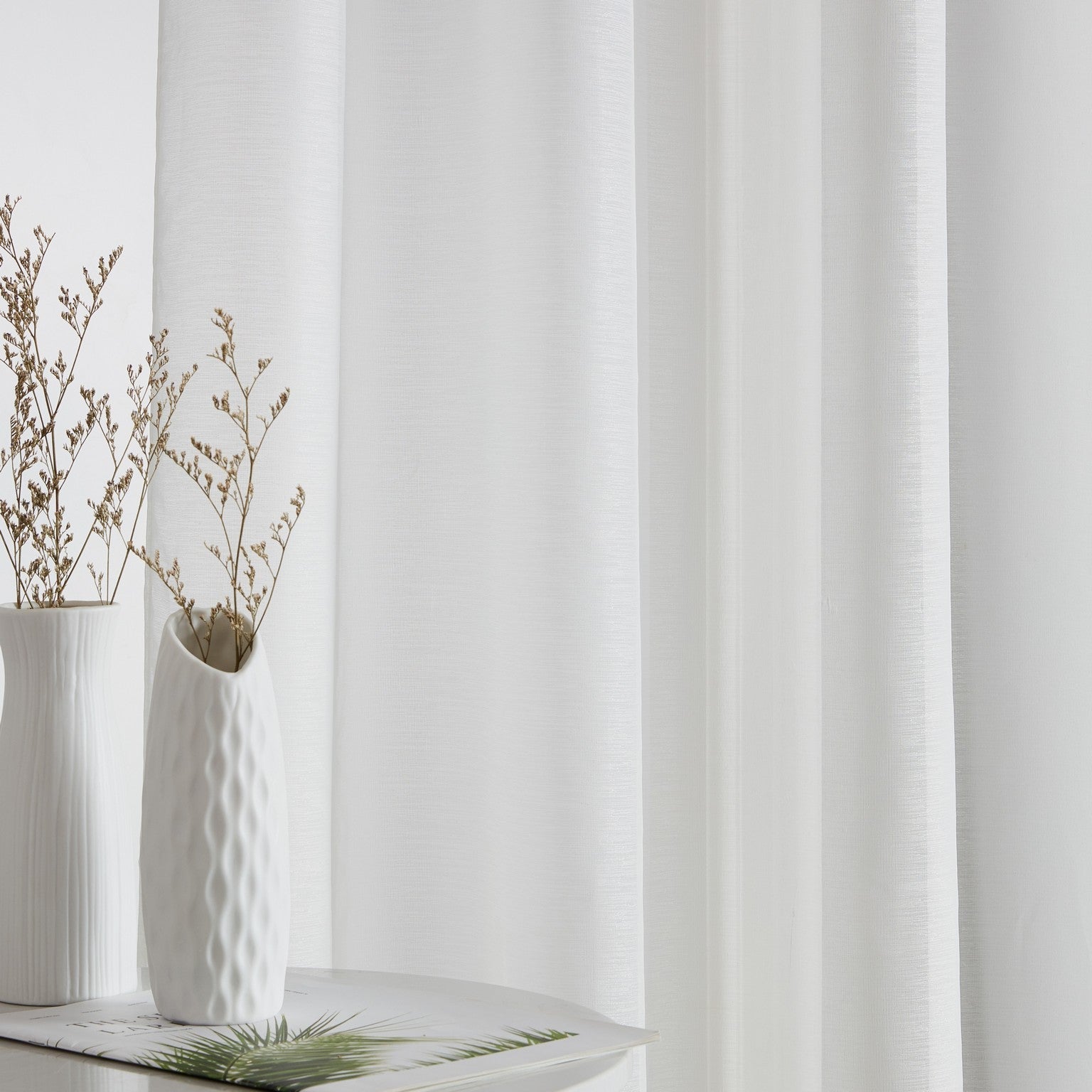 Addison Semi-Sheer Tab Top Curtain Panels