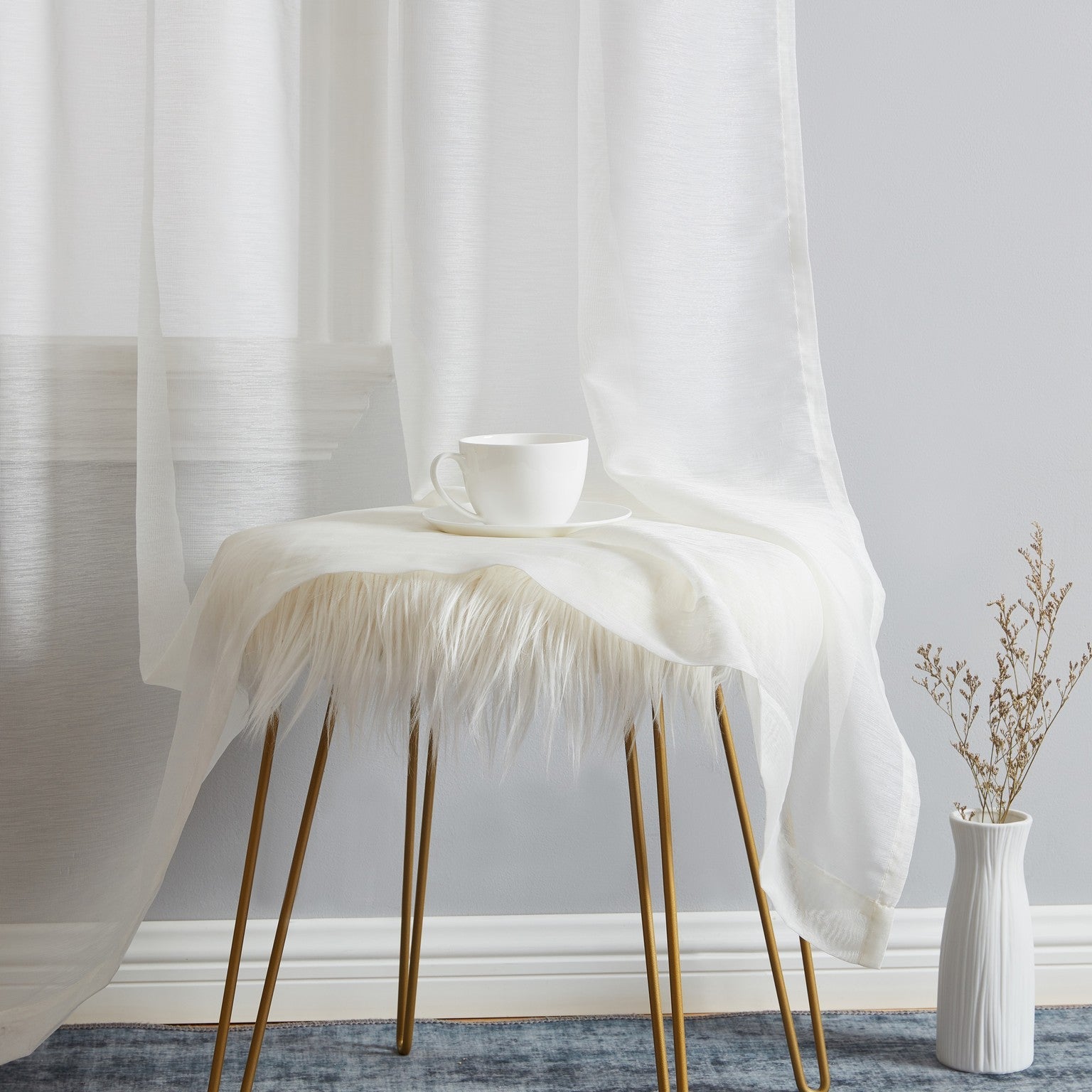 Addison Semi-Sheer Tab Top Curtain Panels