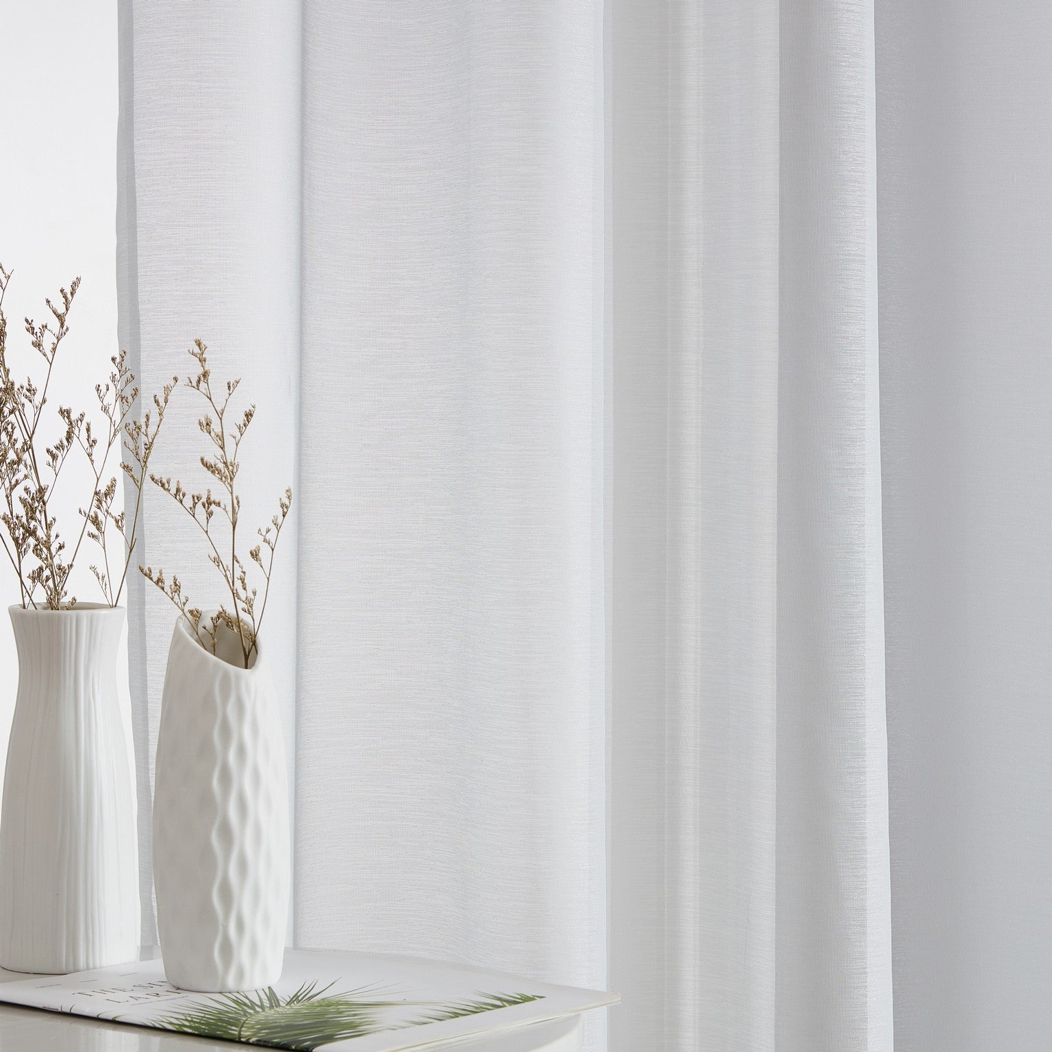 Addison Semi-Sheer Tab Top Curtain Panels