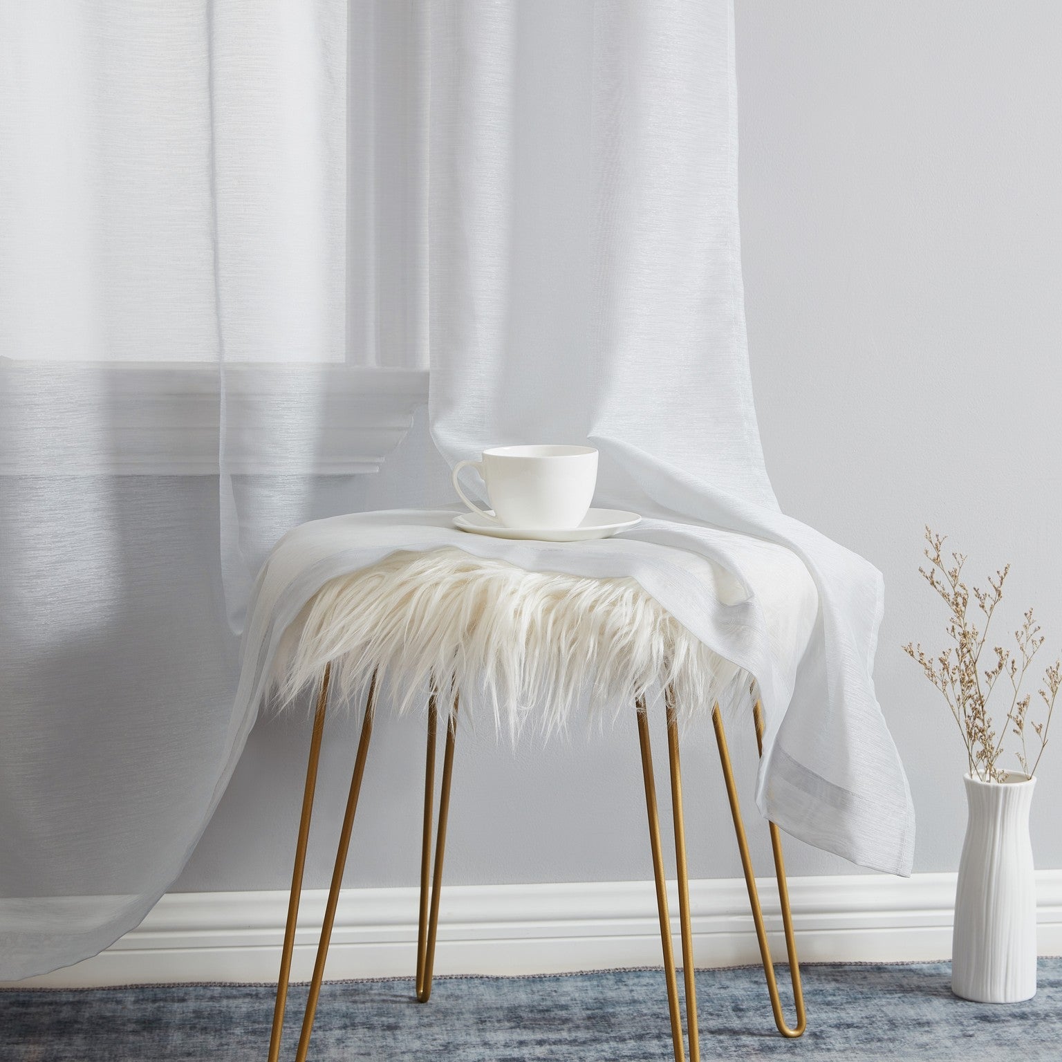 Addison Semi-Sheer Tab Top Curtain Panels