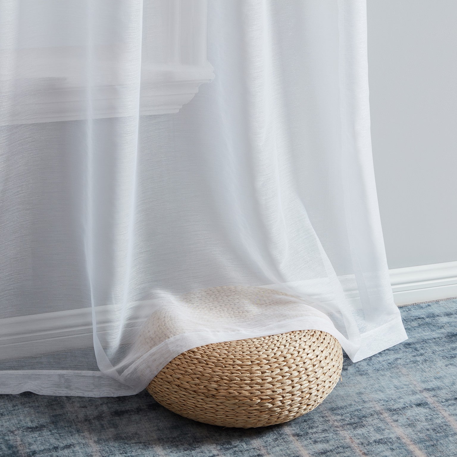 Lauren Semi Sheer Back Tab Rod Pocket Panels