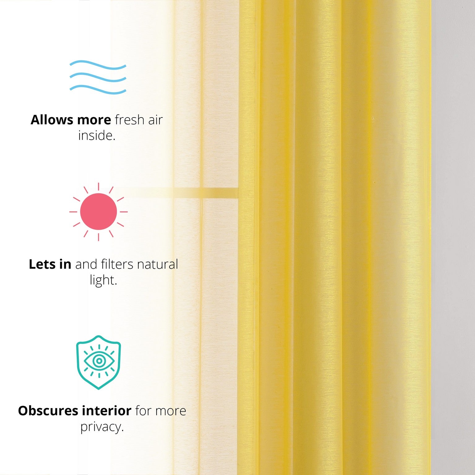 Victoria Semi-Sheer Grommet Curtain Panels