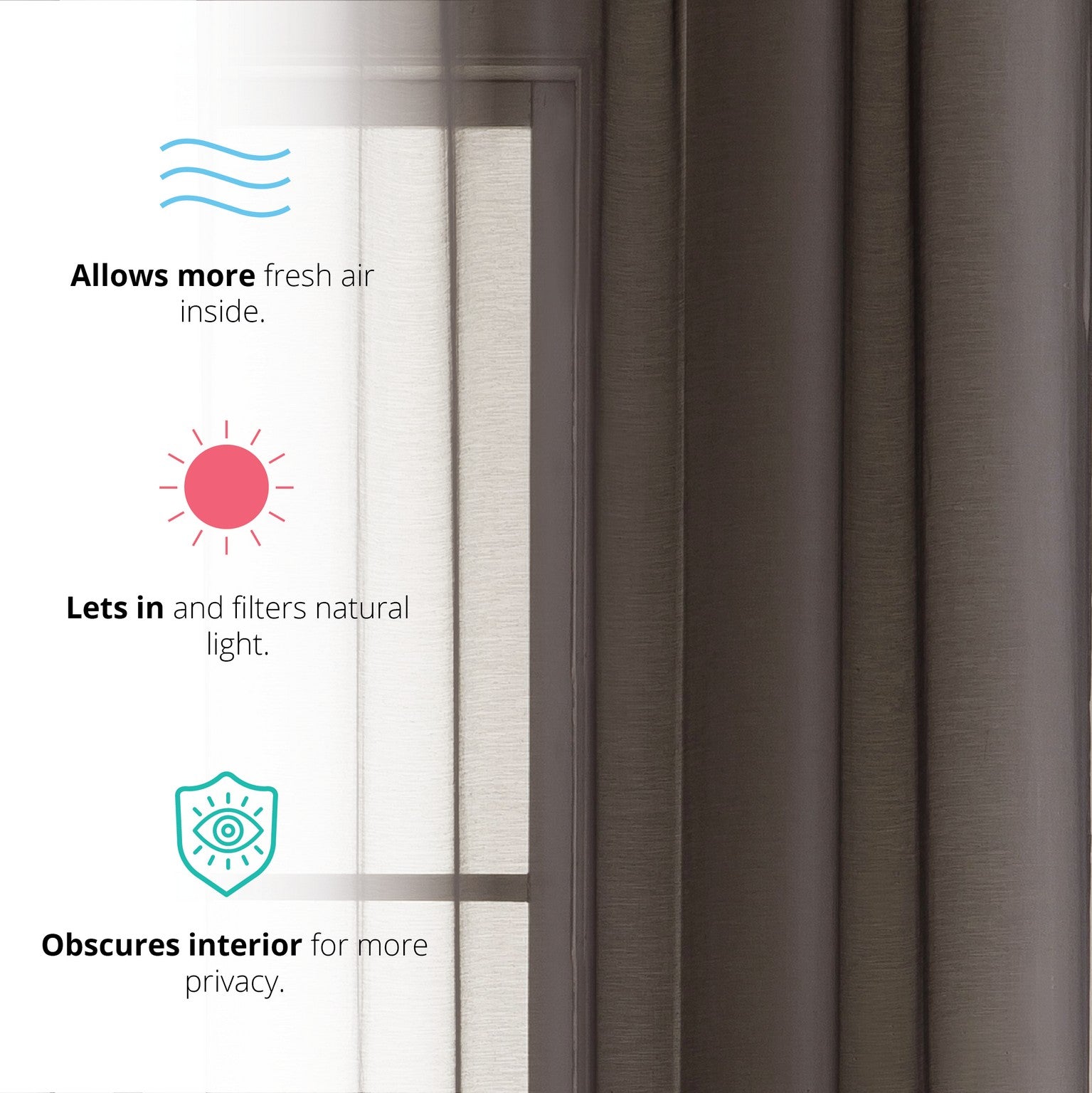 Victoria Semi-Sheer Grommet Curtain Panels