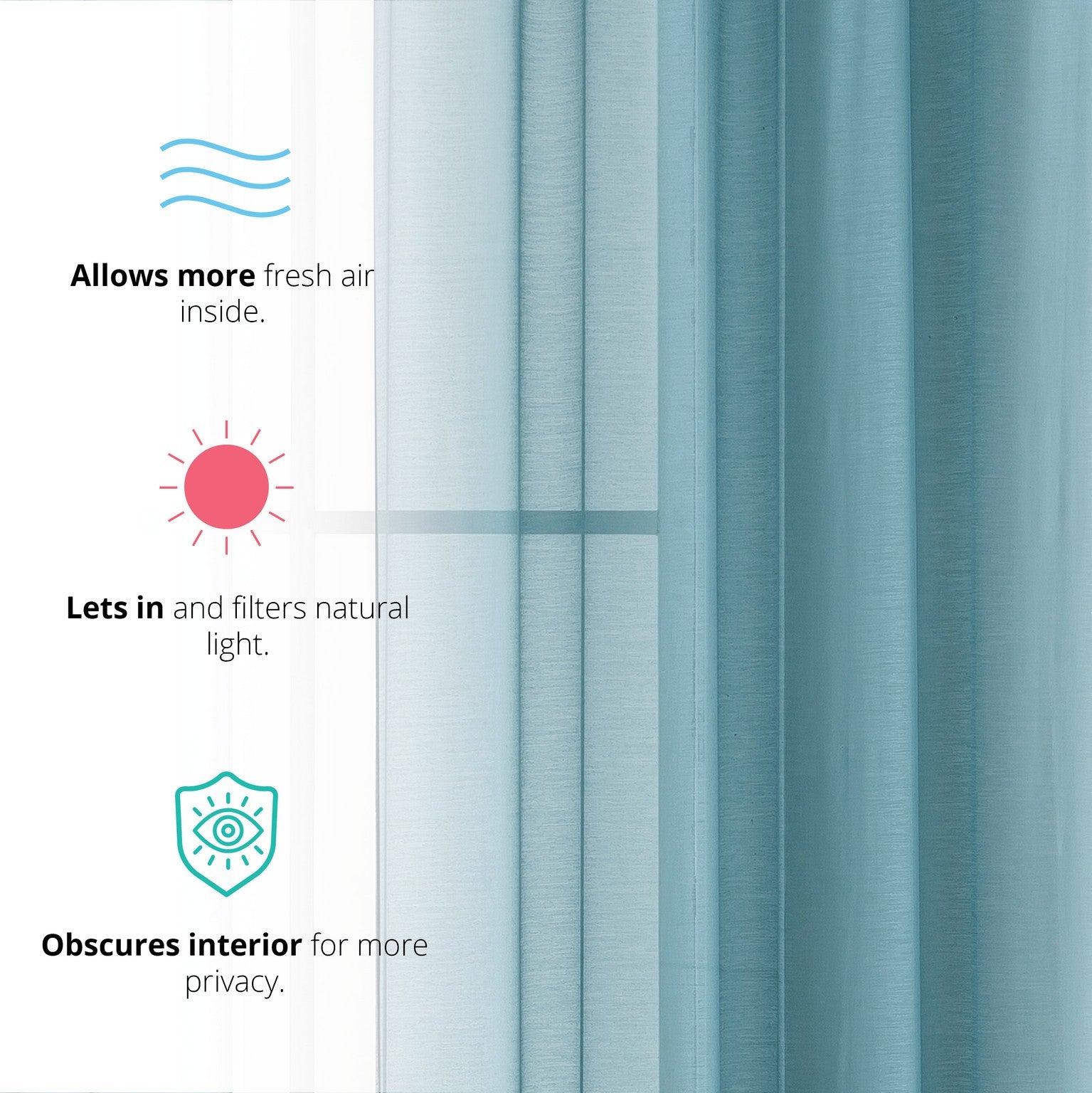 Victoria Semi-Sheer Grommet Curtain Panels