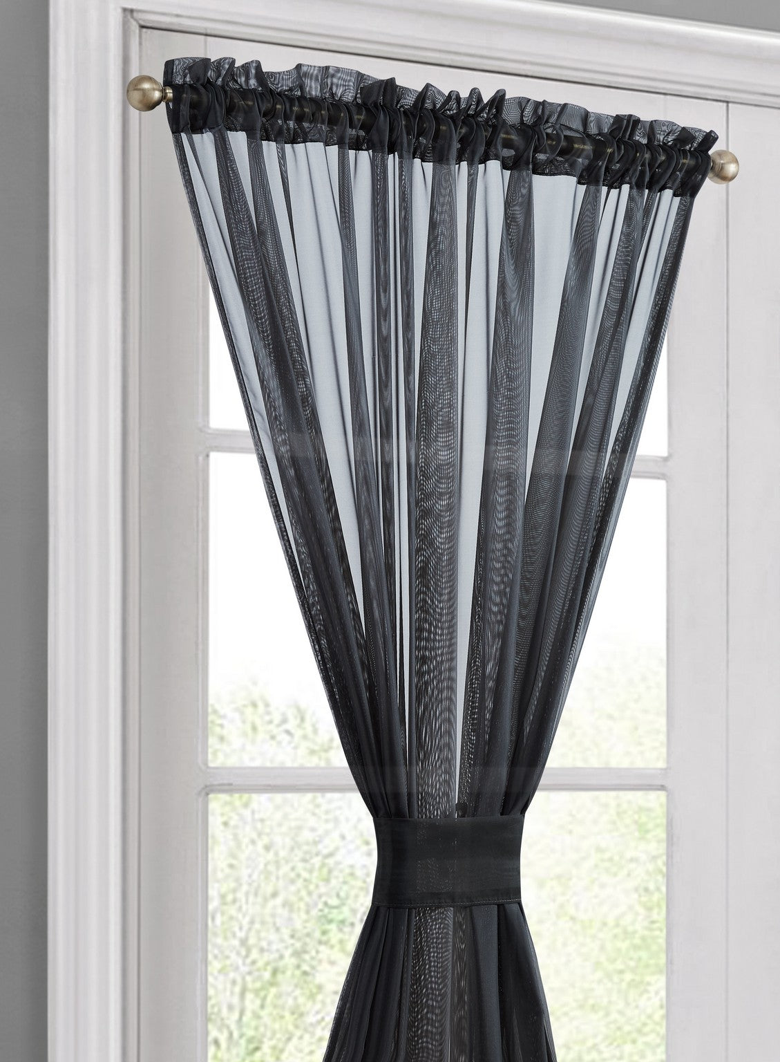Sheer French Door Curtains
