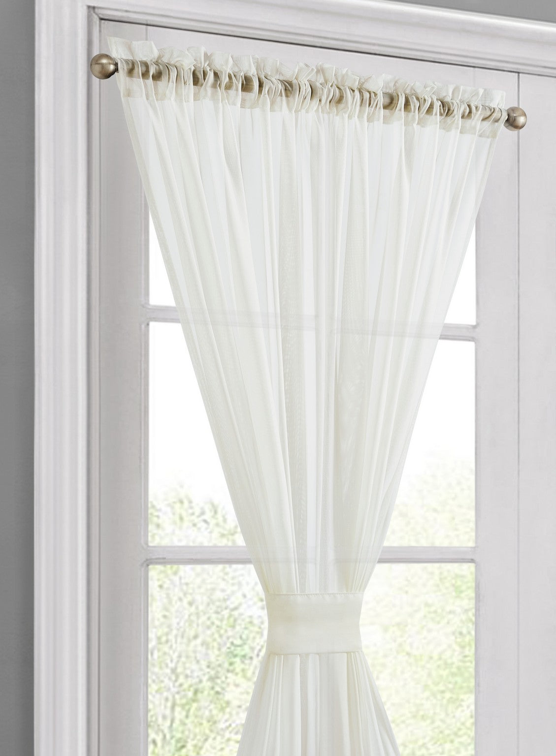 Sheer French Door Curtains