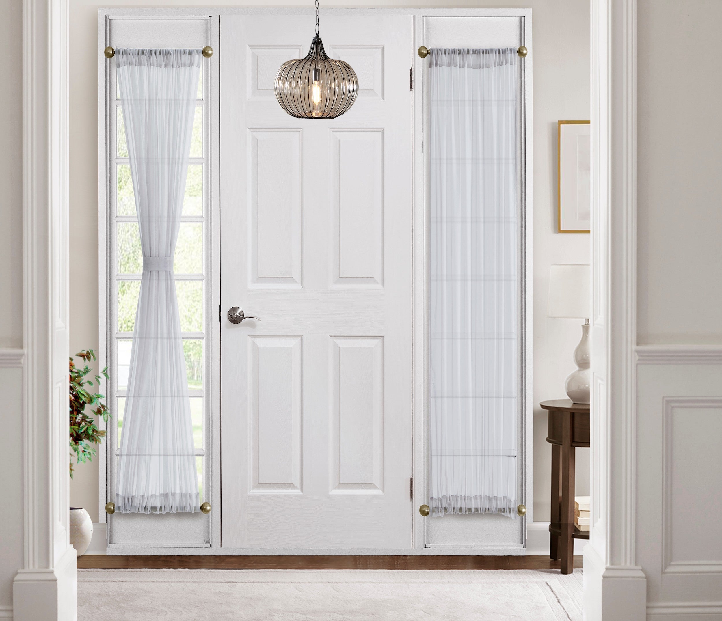Sheer French Door Curtains