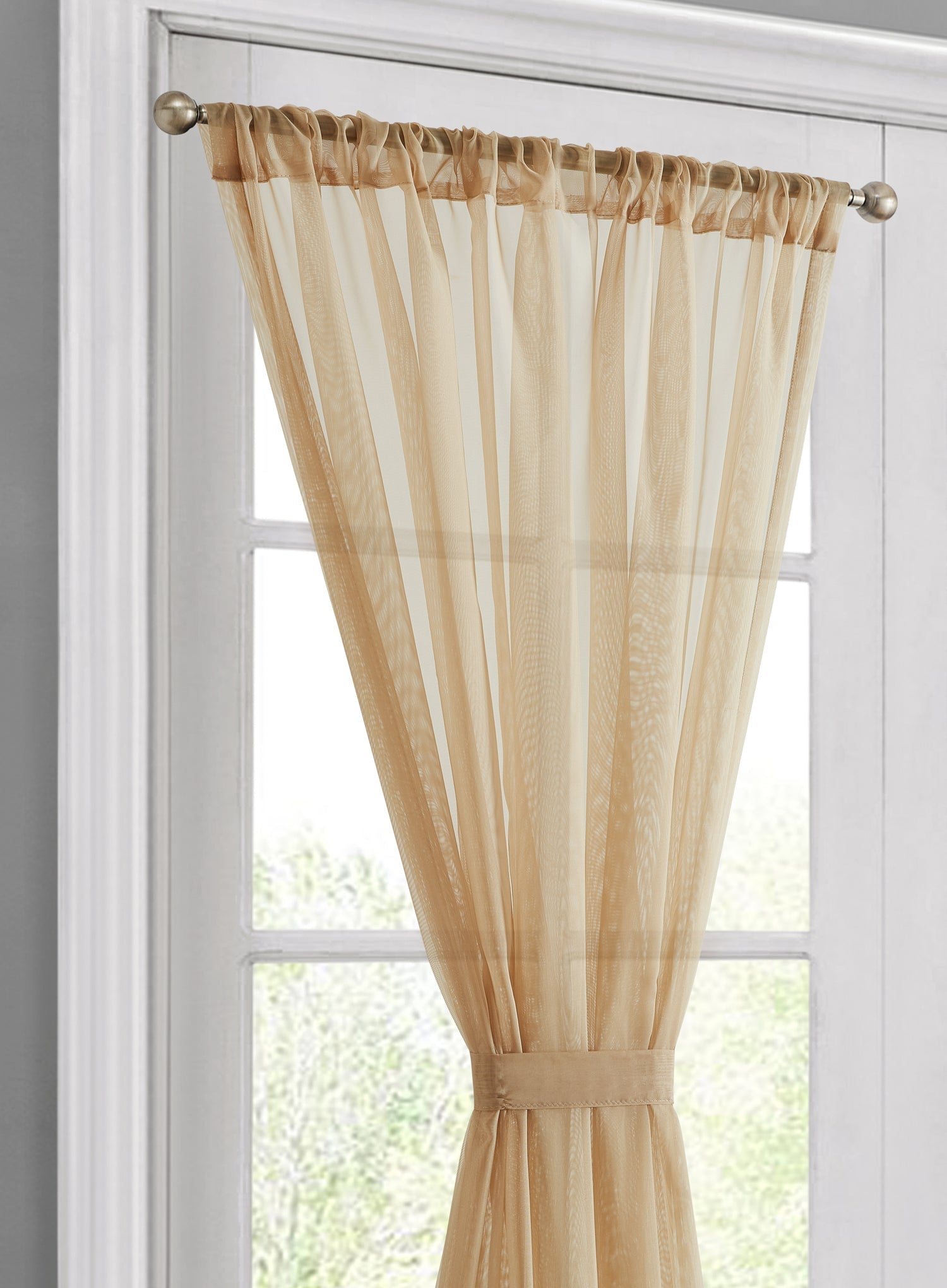Sheer French Door Curtains