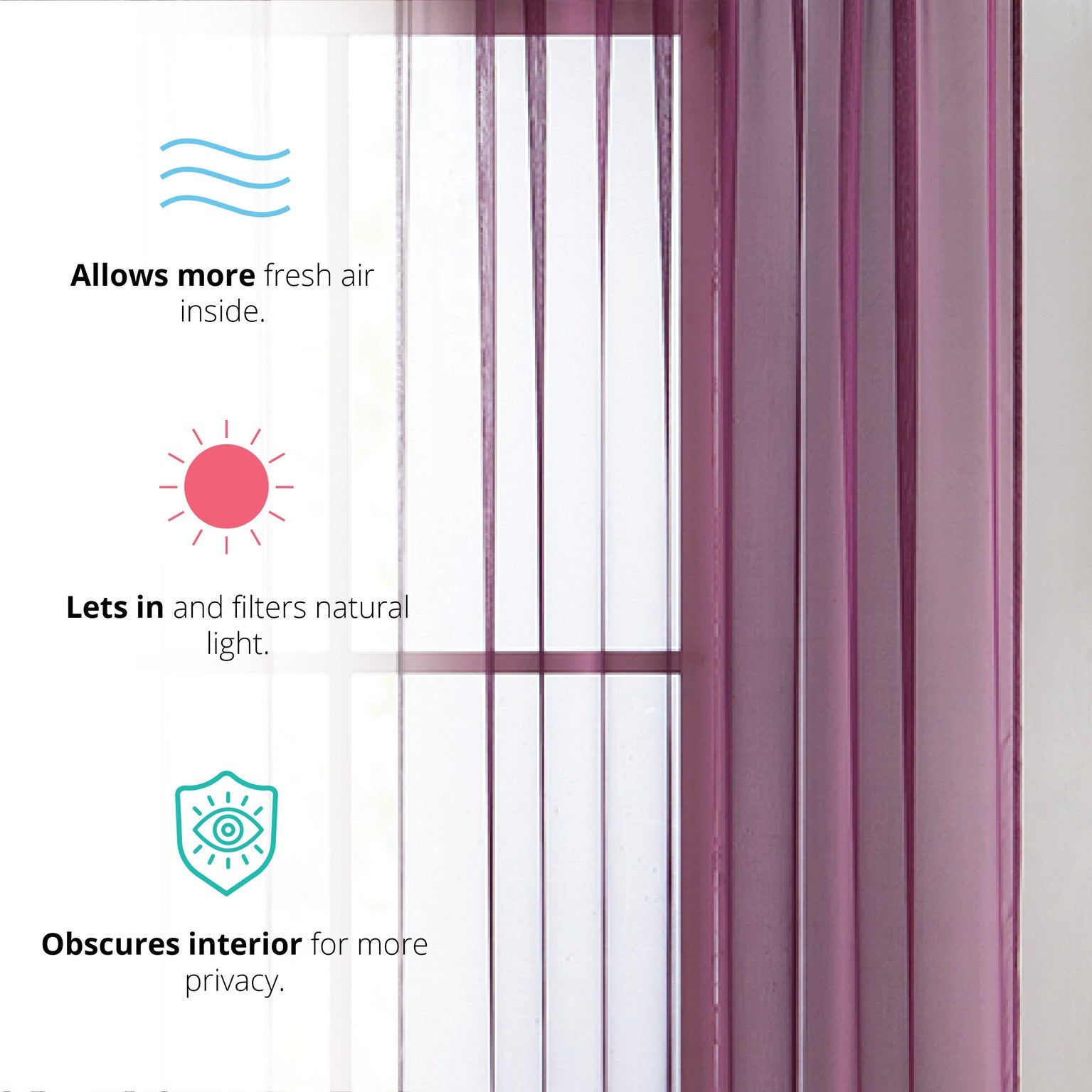 Lucento Sheer Rod Pocket Curtain Panels