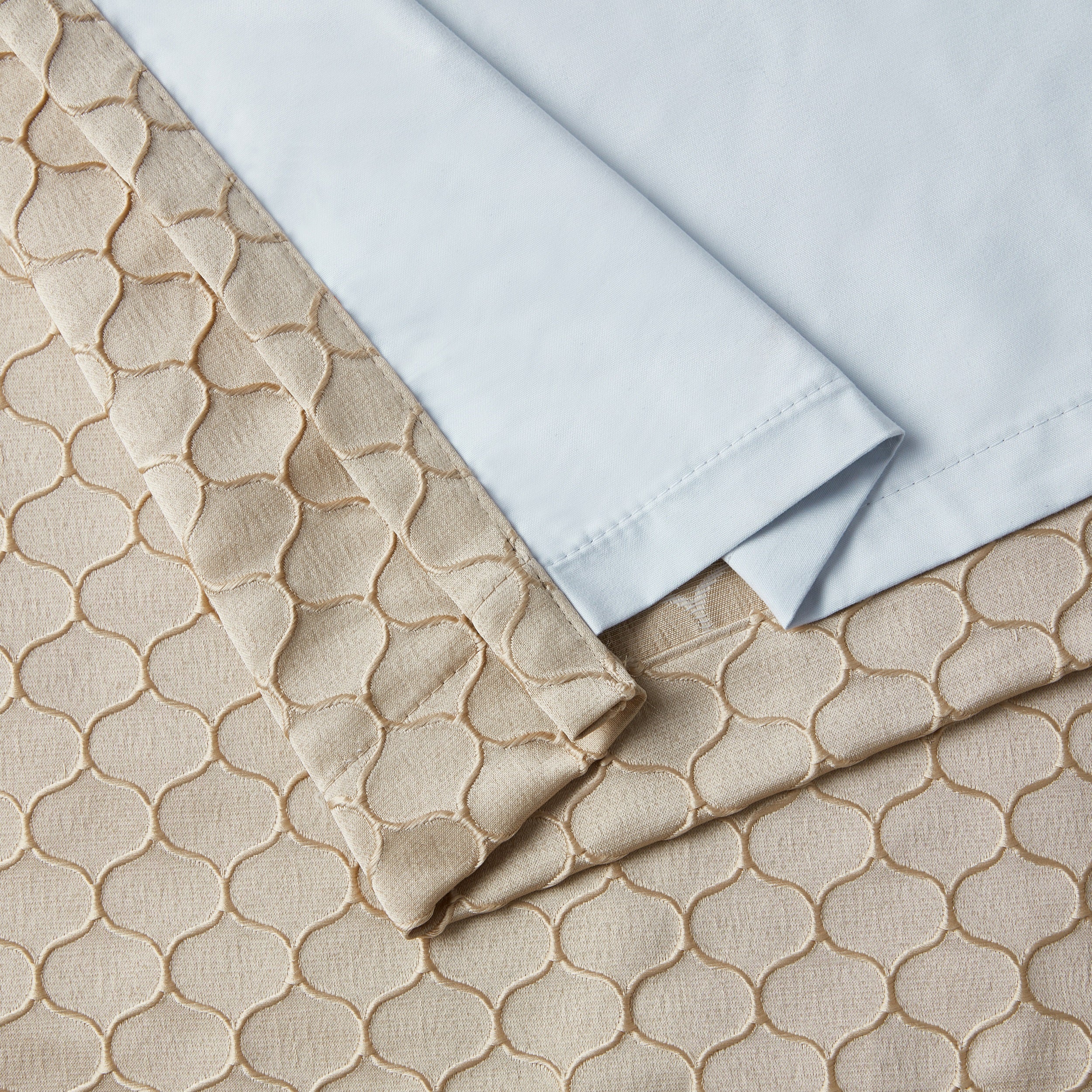 Siena Geometric 100% Blackout Grommet Curtains