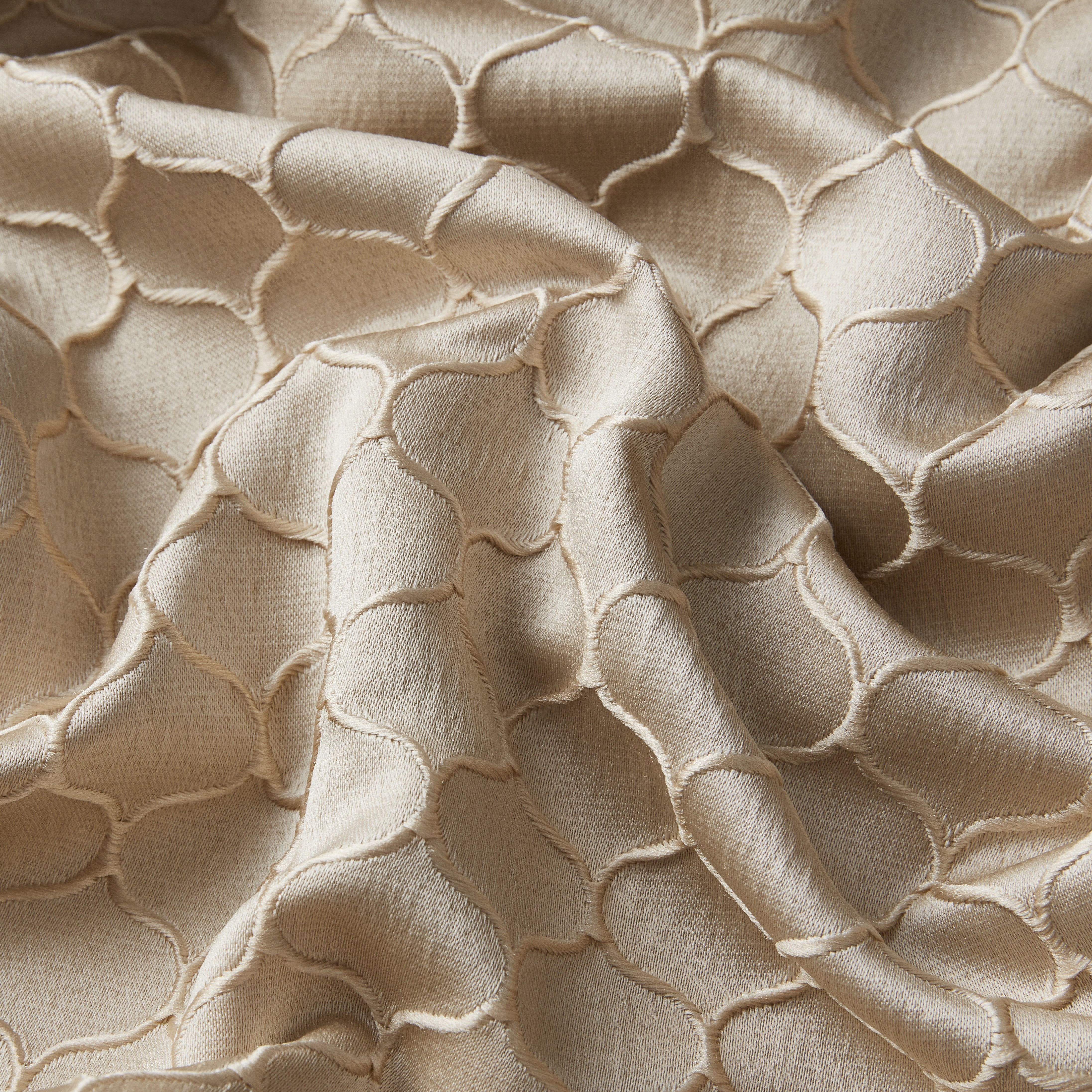 Siena Geometric 100% Blackout Grommet Curtains