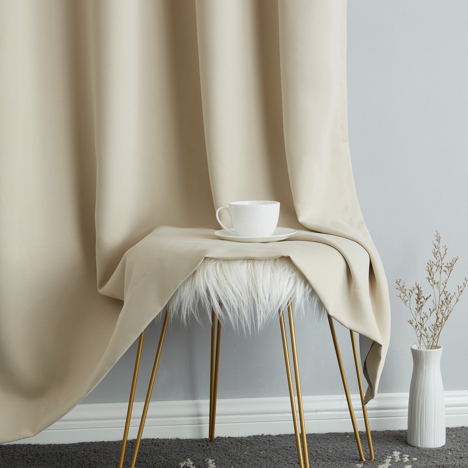 Lowes - 100% Blackout Curtains Dakota Hamilton with Insulight Membrane