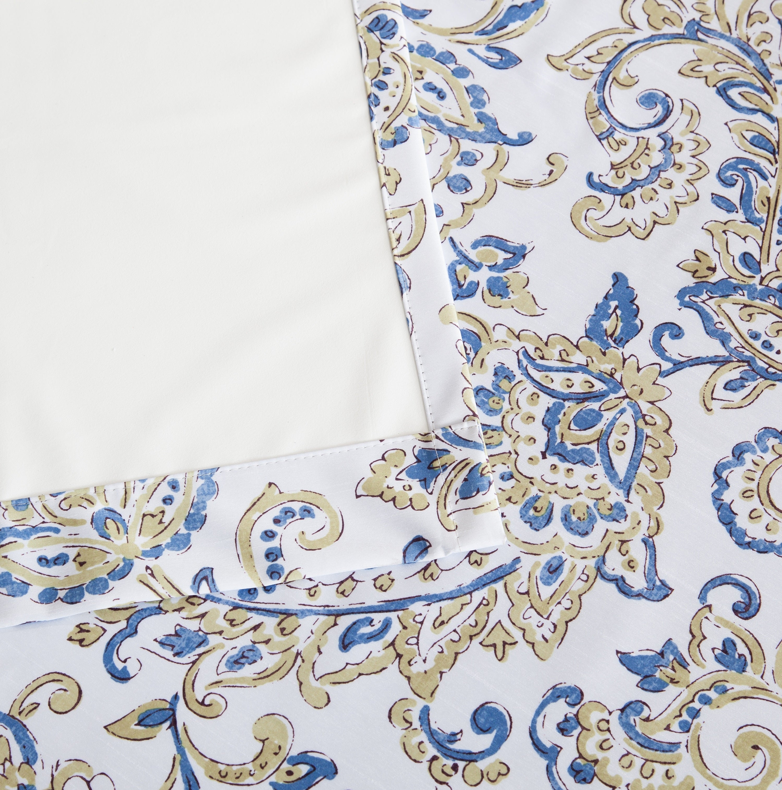 Amalfi Paisley 100% Blackout Grommet Curtain Panels