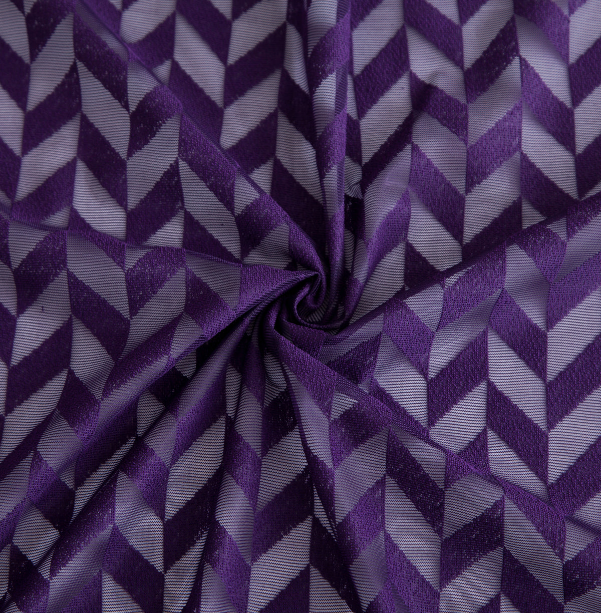 Herringbone Lace Sheer Rod Pocket Curtain Panels