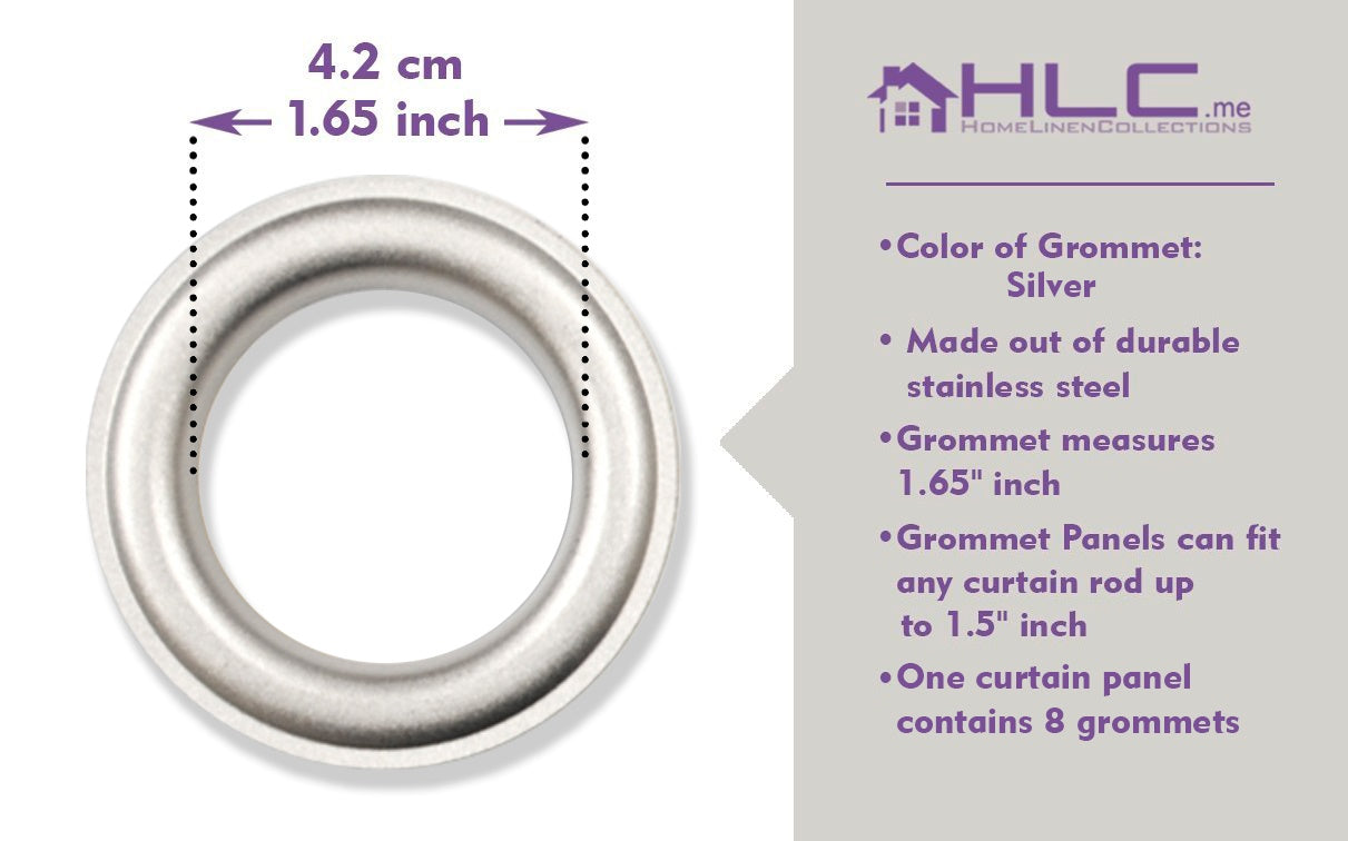 Herringbone Lace Sheer Rod Pocket Curtain Panels