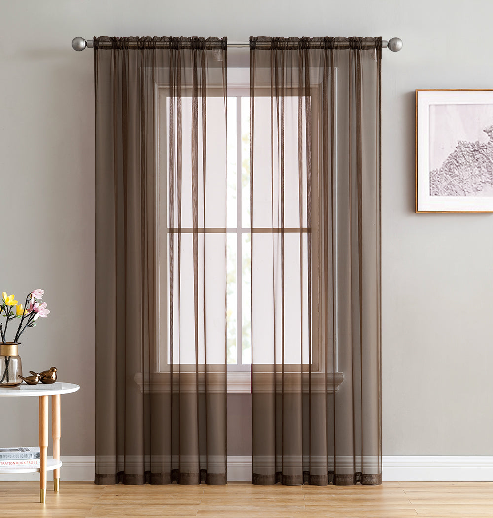 Lucento Sheer Rod Pocket Curtain Panels