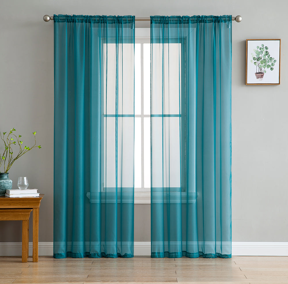 Lucento Sheer Rod Pocket Curtain Panels