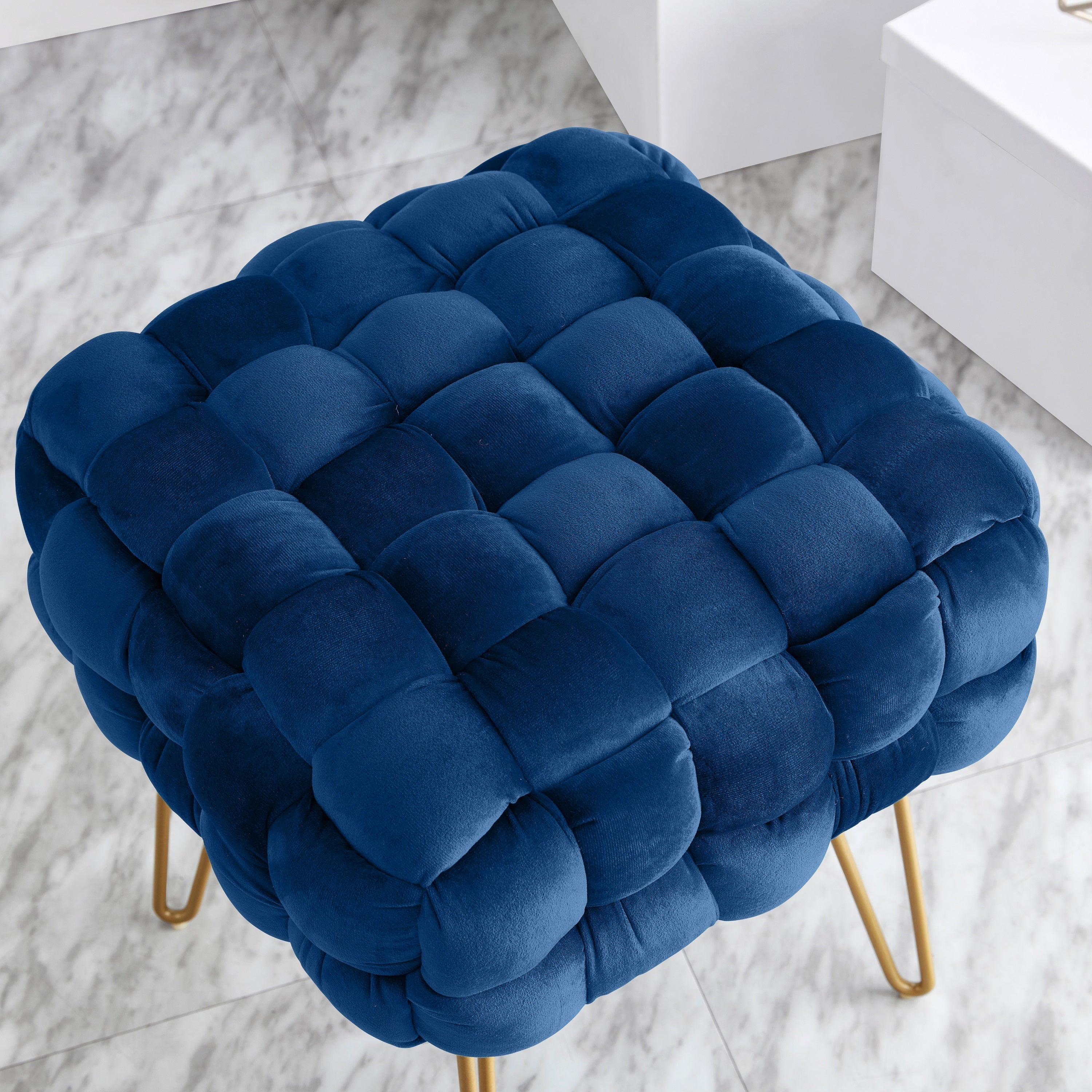 Mirage Velvet Ottoman