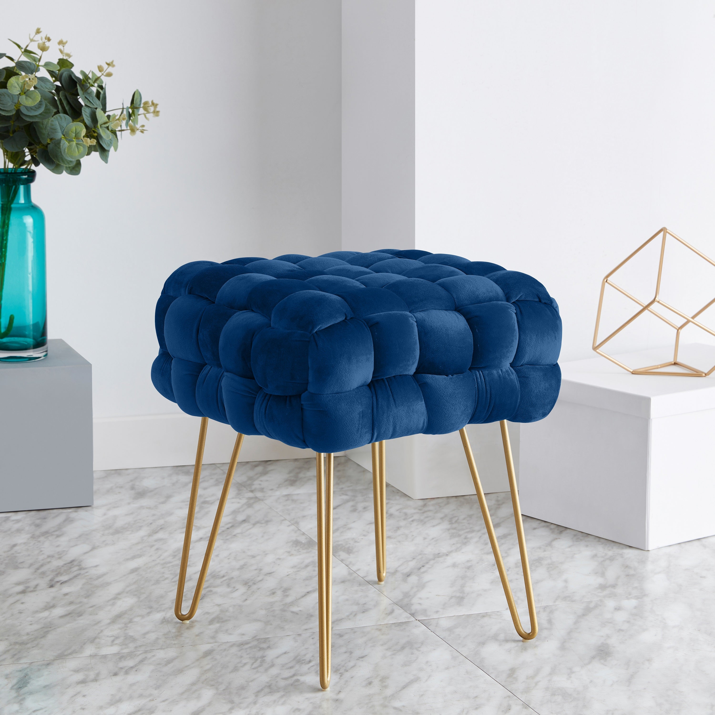 Mirage Velvet Ottoman