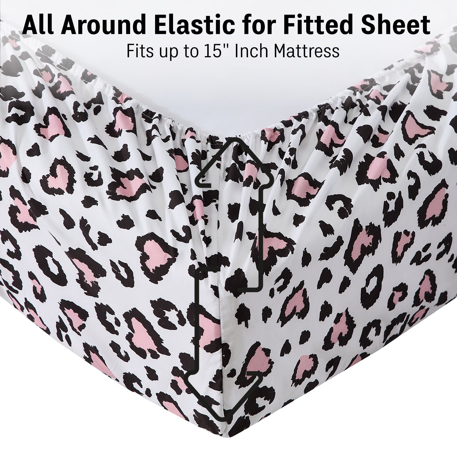 Cheetah Heart Girls Kids Bed Sheets