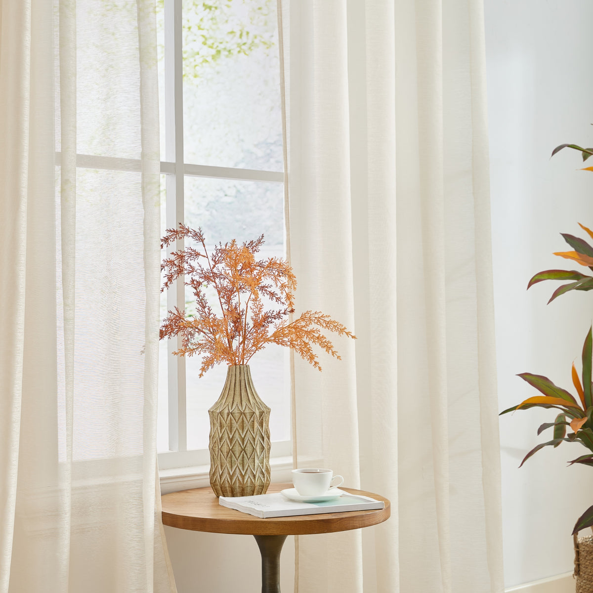 Victoria Semi-Sheer Grommet Curtain Panels