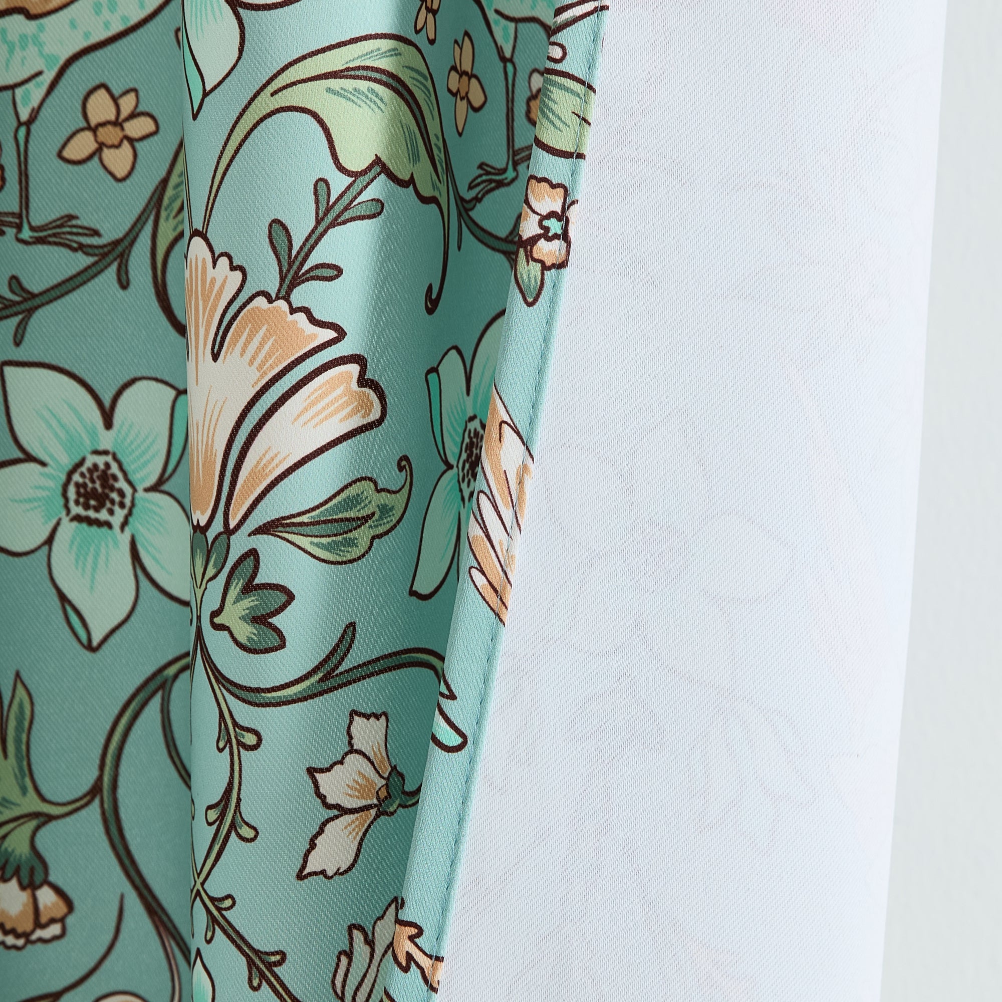 Florence Floral & Birds Curtains - Set of 2