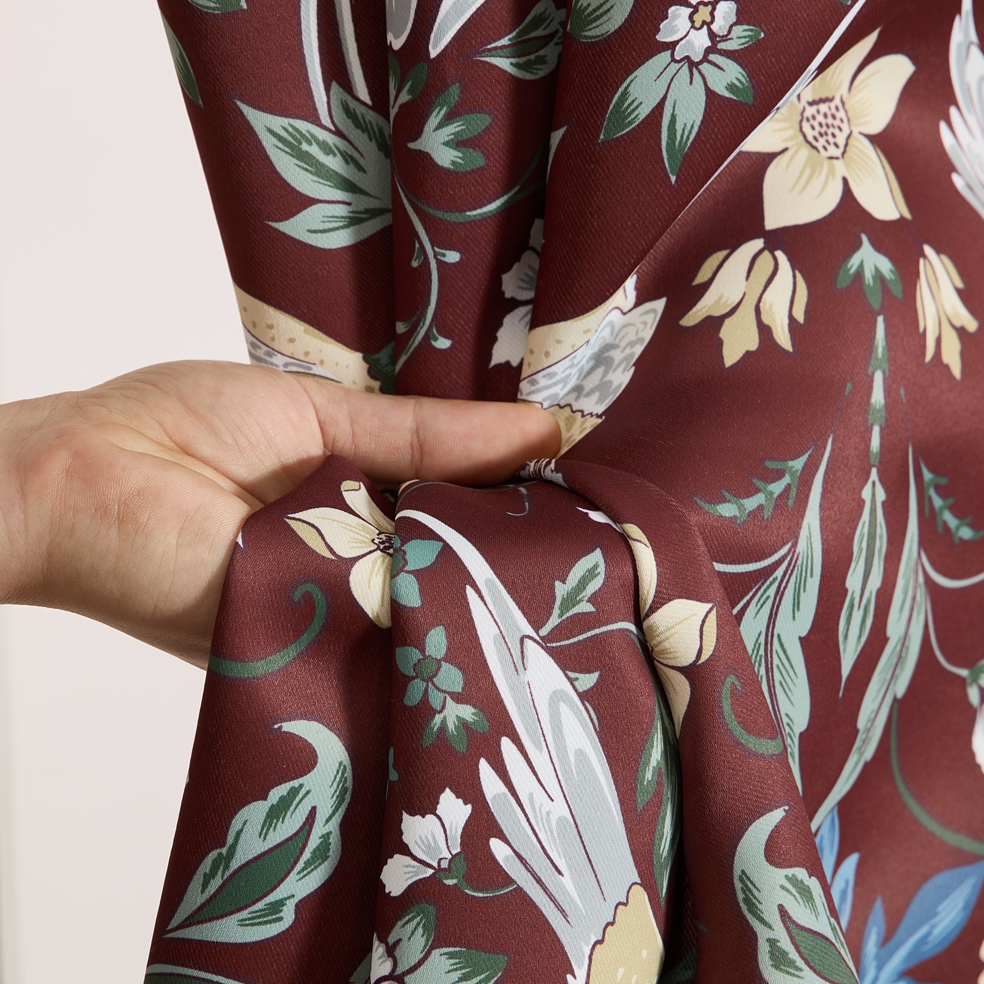 Florence Floral & Birds Curtains - Set of 2