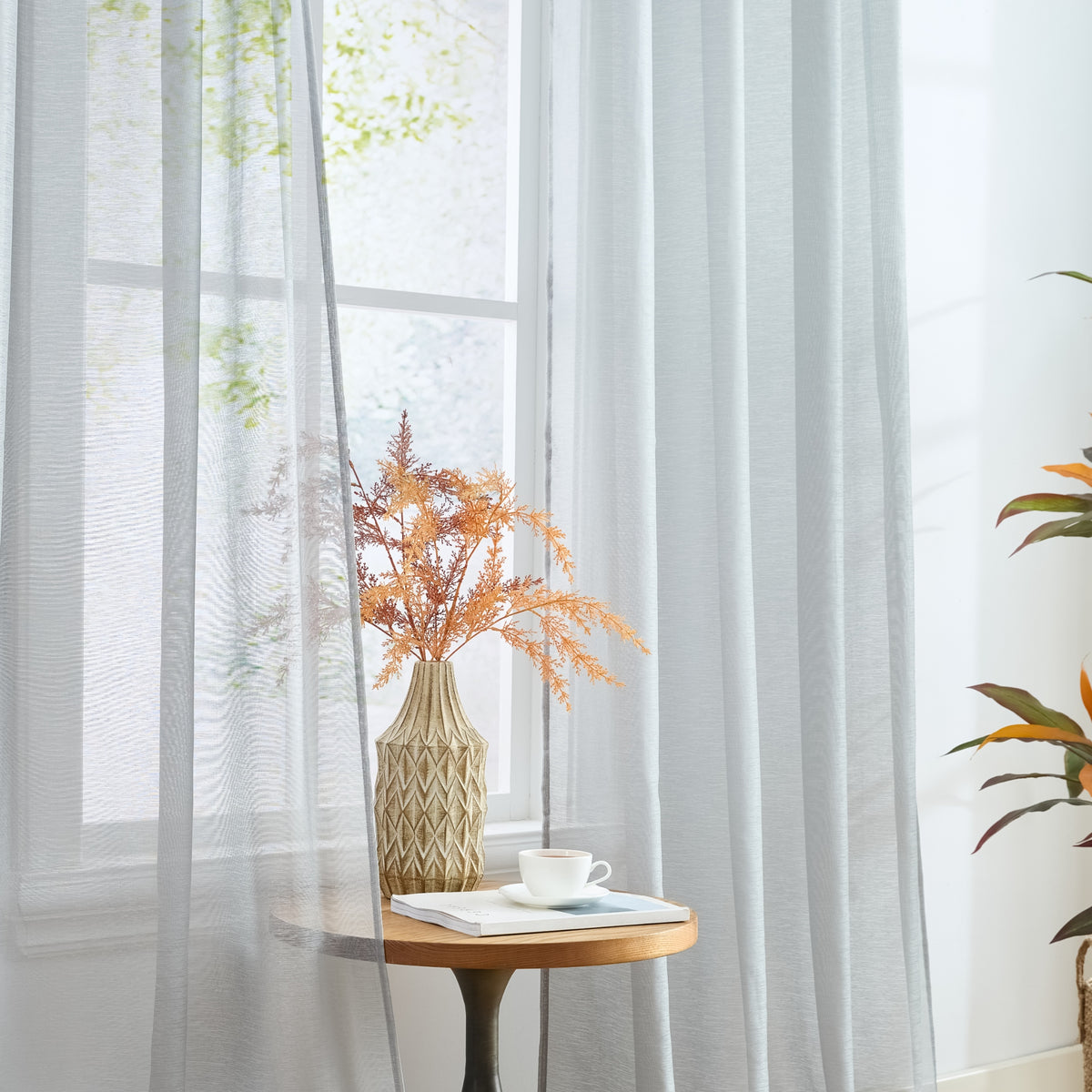 Victoria Semi-Sheer Grommet Curtain Panels