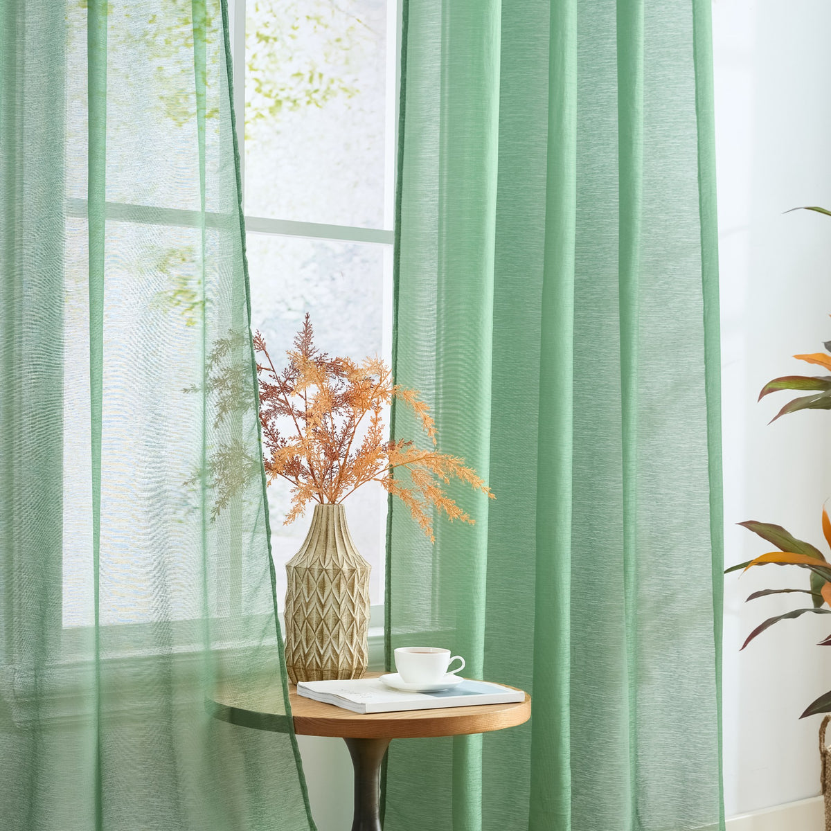 Victoria Semi-Sheer Grommet Curtain Panels