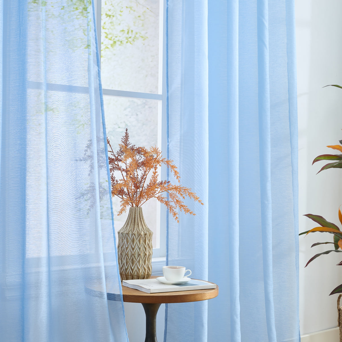 Victoria Semi-Sheer Grommet Curtain Panels