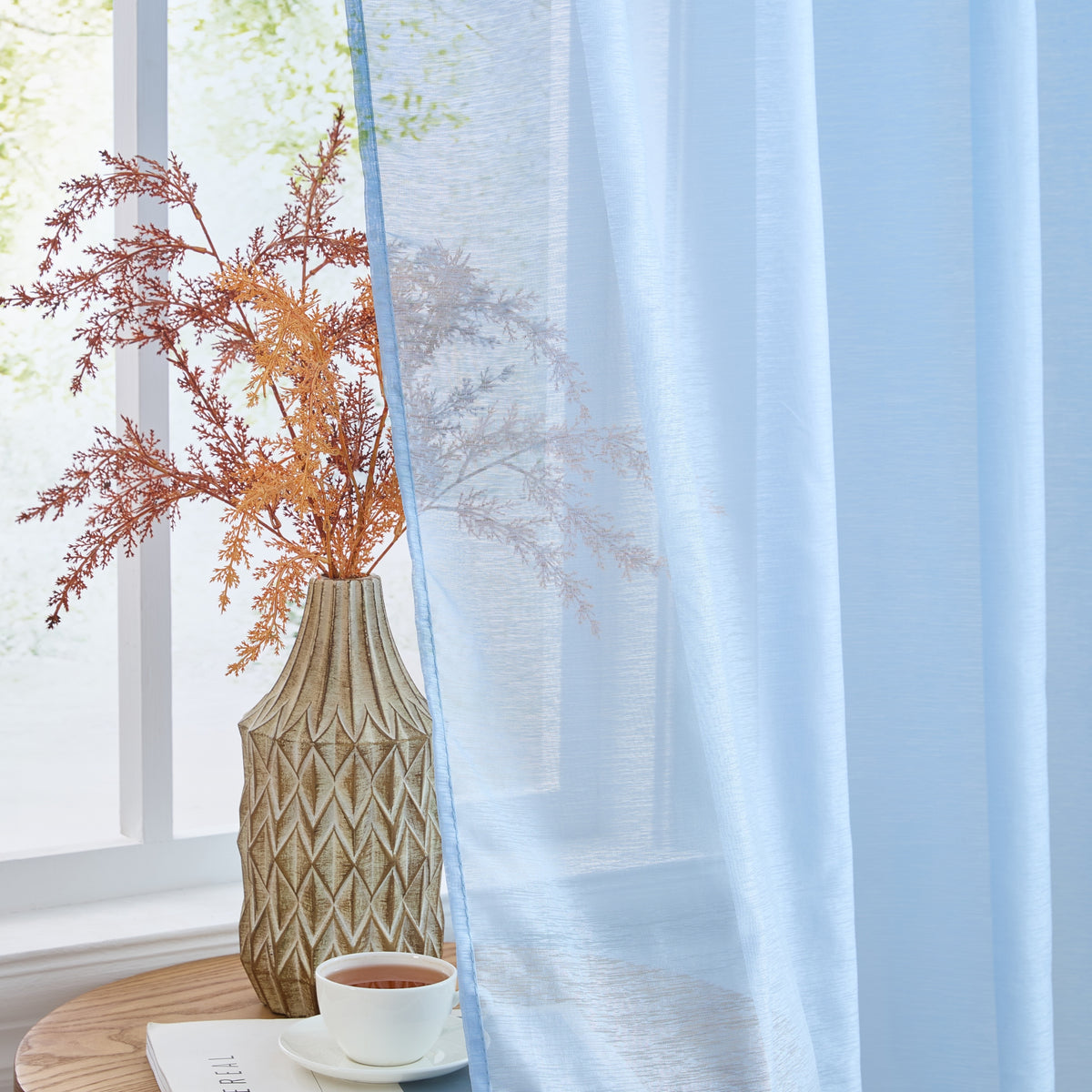 Victoria Semi-Sheer Grommet Curtain Panels